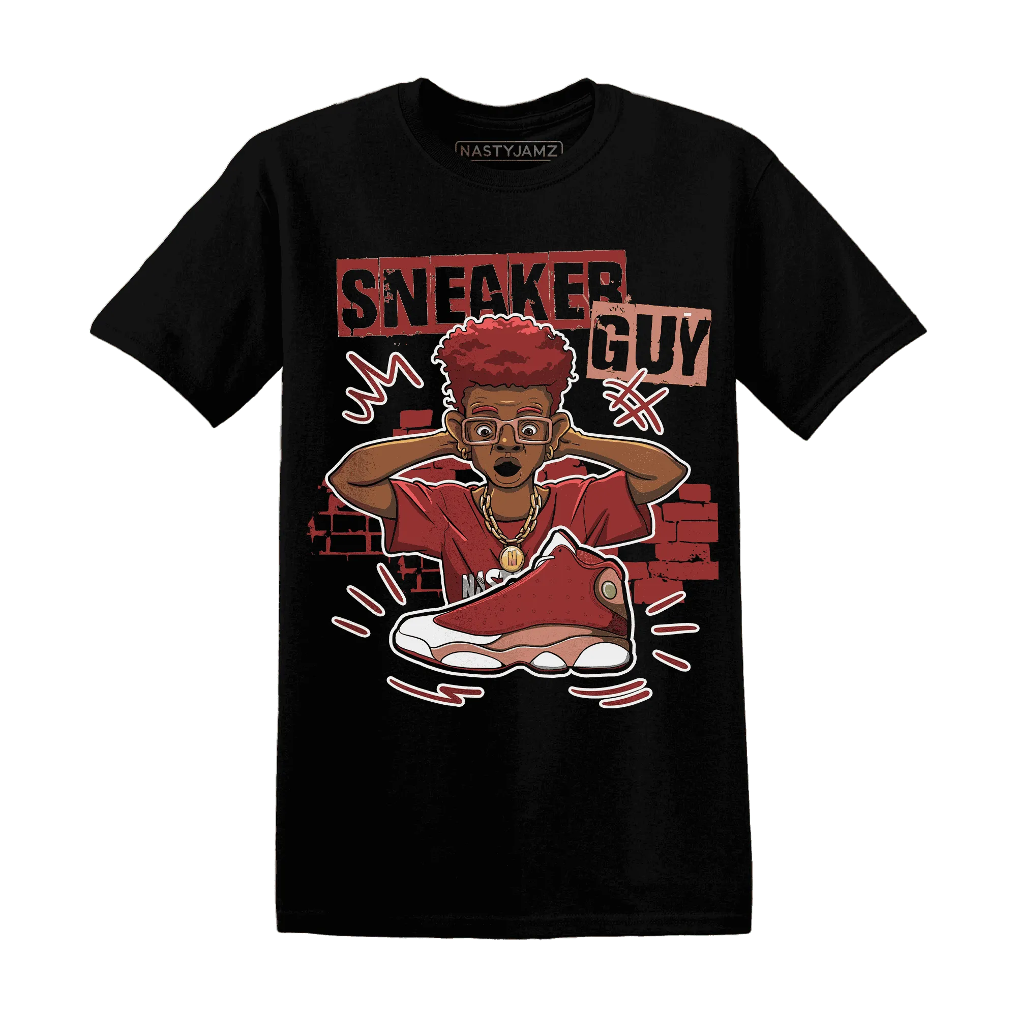 NastyJamz-Dune-Red-13s-T-Shirt-Match-Sneaker-Guy-Collector