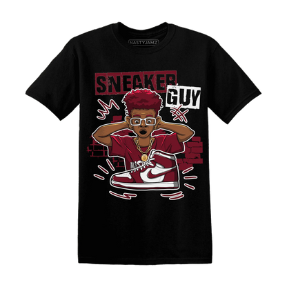NastyJamz-High-White-Team-Red-1s-T-Shirt-Match-Sneaker-Guy-Collector