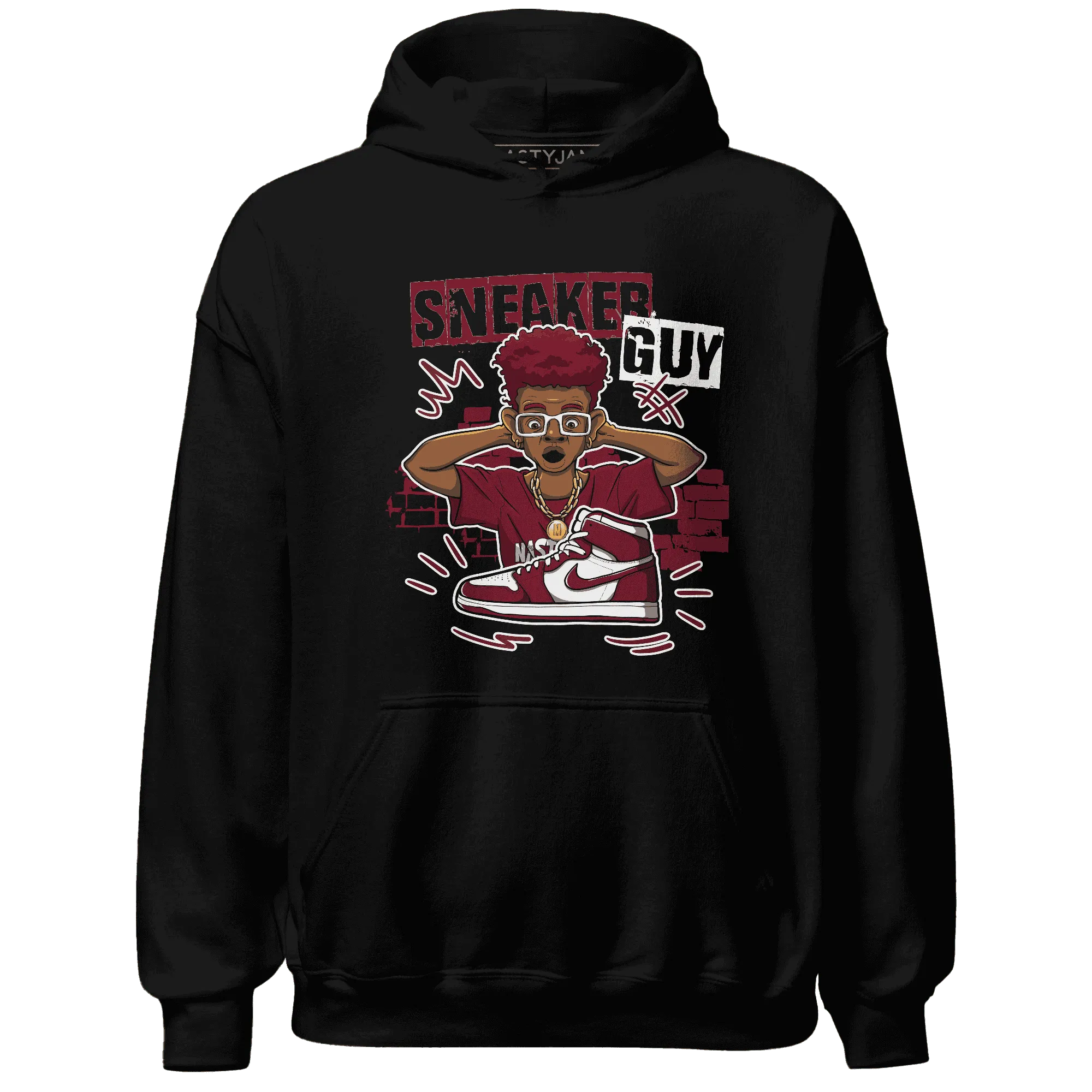 NastyJamz-High-White-Team-Red-1s-Hoodie-Match-Sneaker-Guy-Collector