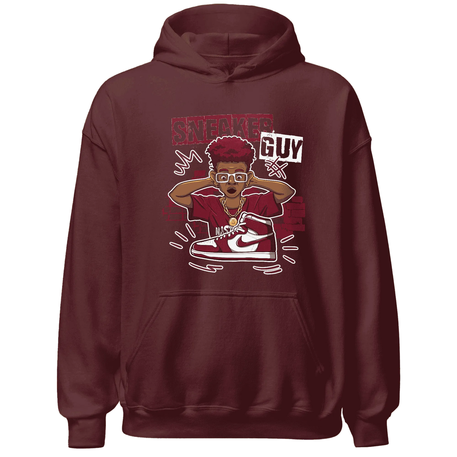 NastyJamz-High-White-Team-Red-1s-Hoodie-Match-Sneaker-Guy-Collector