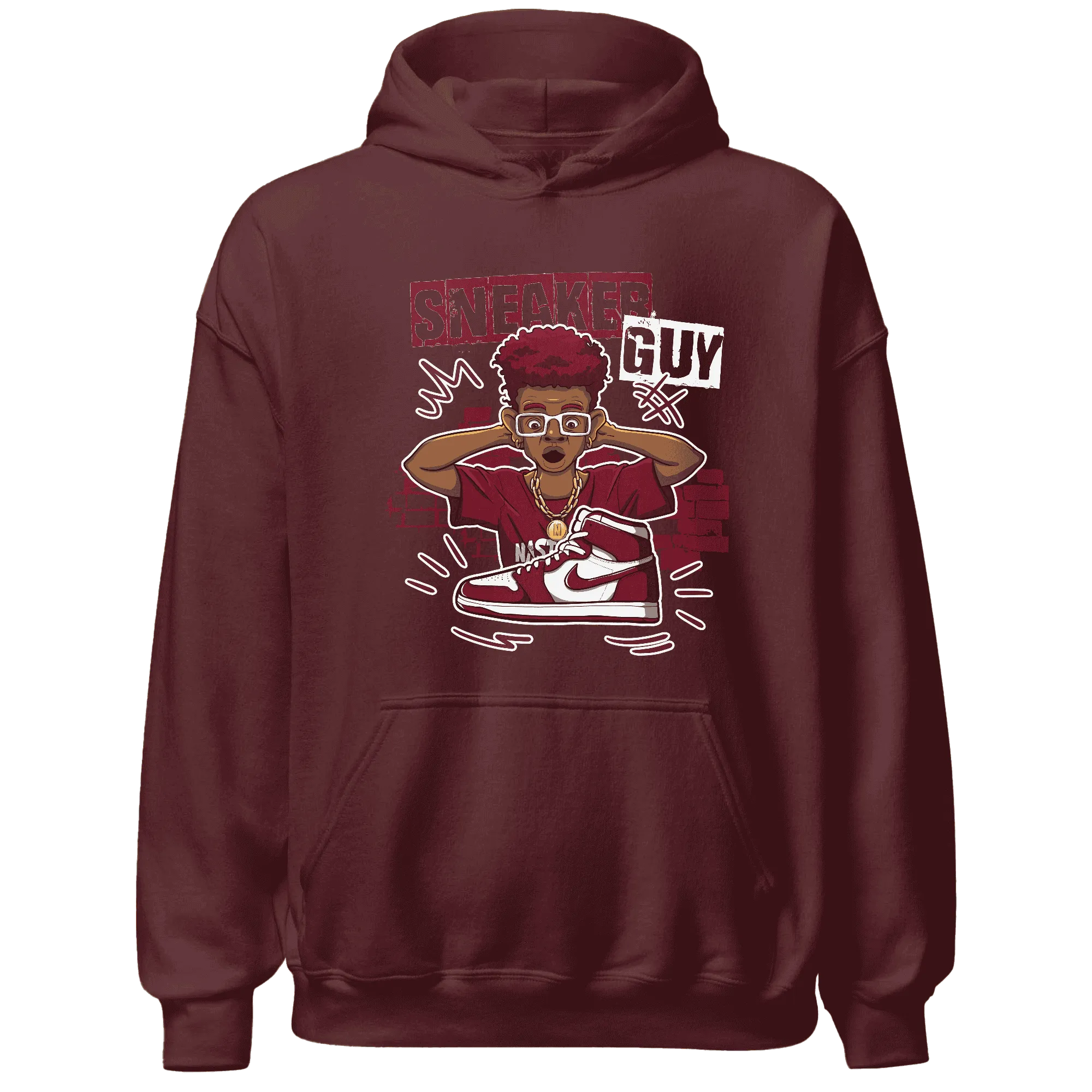 NastyJamz-High-White-Team-Red-1s-Hoodie-Match-Sneaker-Guy-Collector