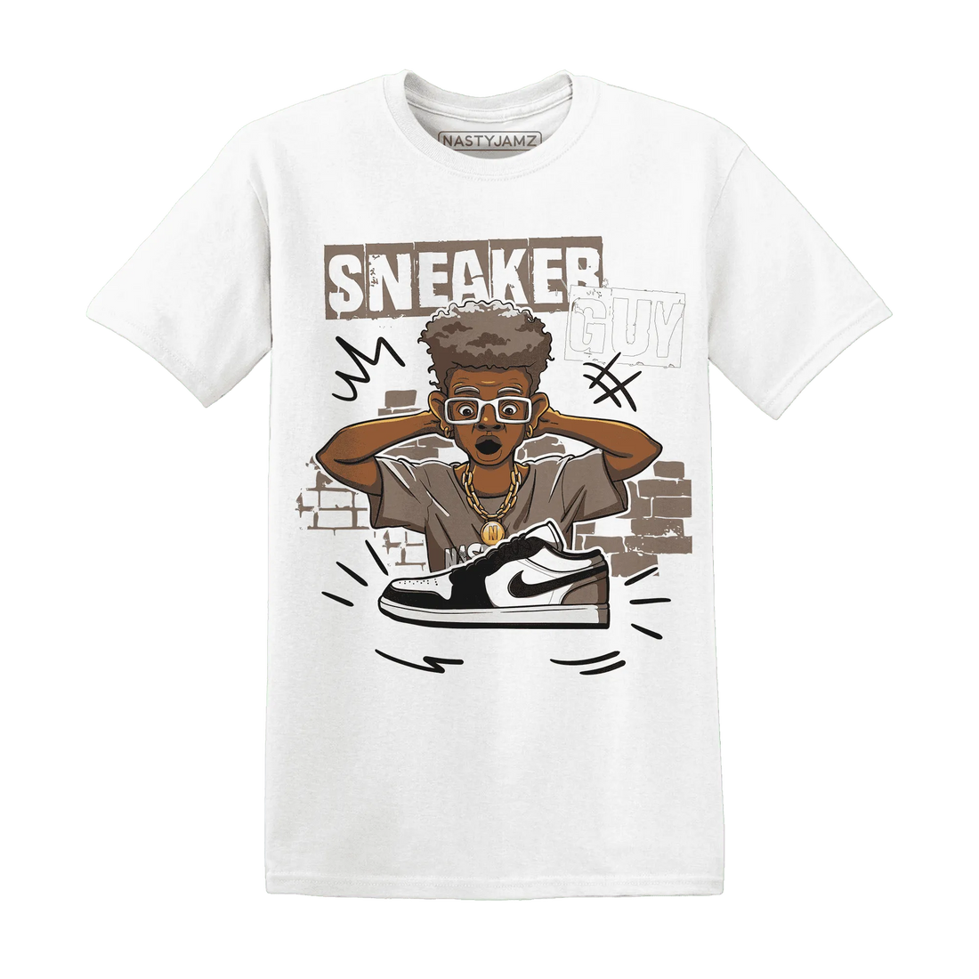 NastyJamz-Low-Mocha-1s-T-Shirt-Match-Sneaker-Guy-Collector