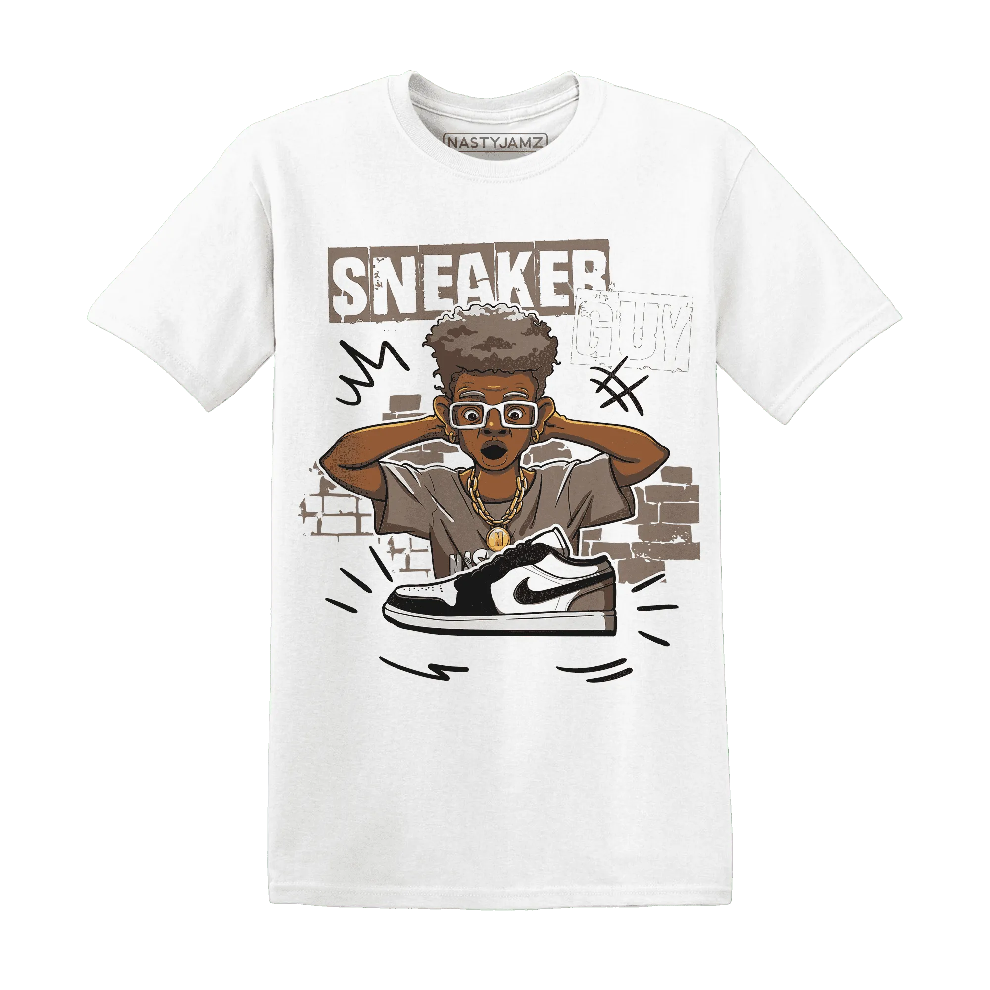 NastyJamz-Low-Mocha-1s-T-Shirt-Match-Sneaker-Guy-Collector