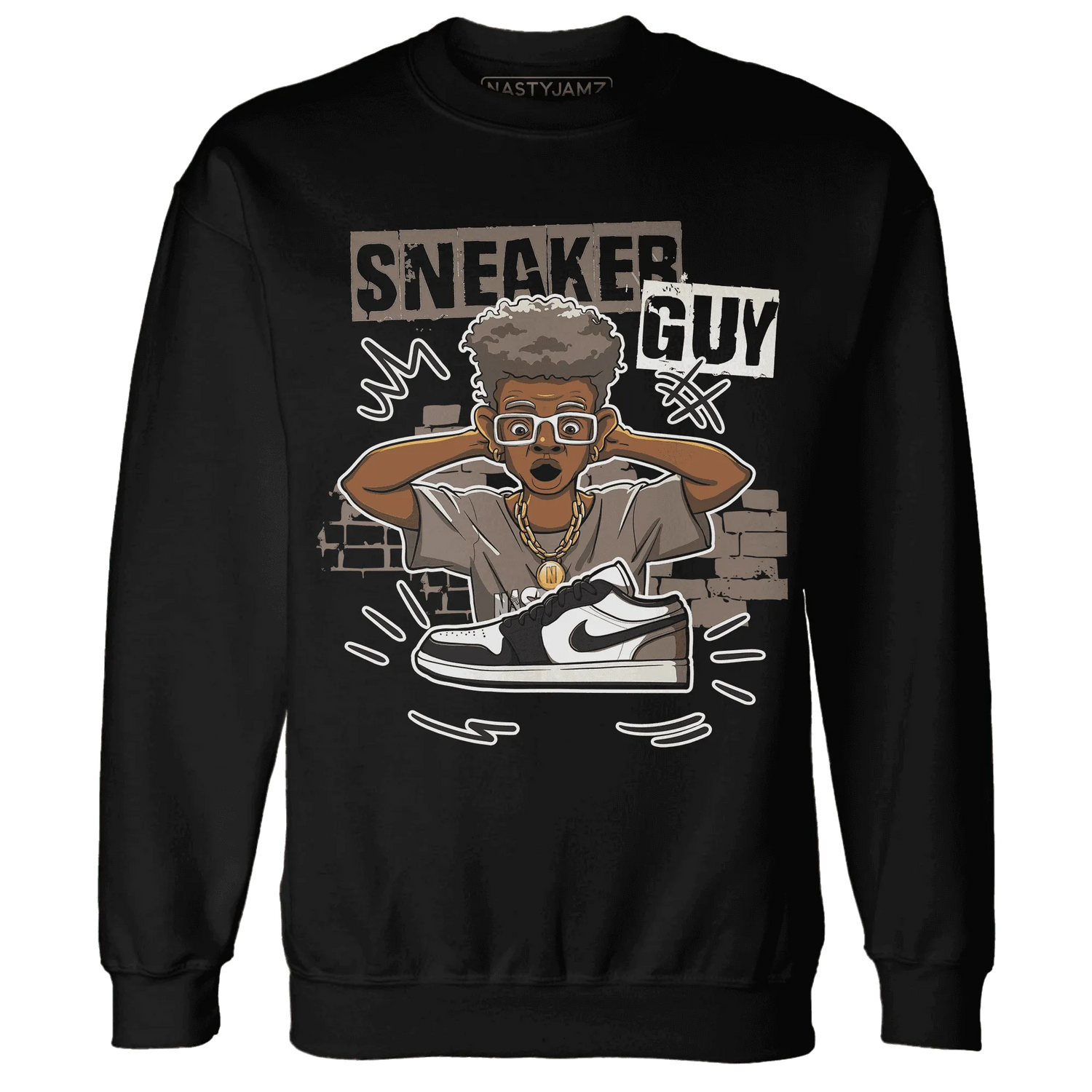 NastyJamz-Low-Mocha-1s-Sweatshirt-Match-Sneaker-Guy-Collector