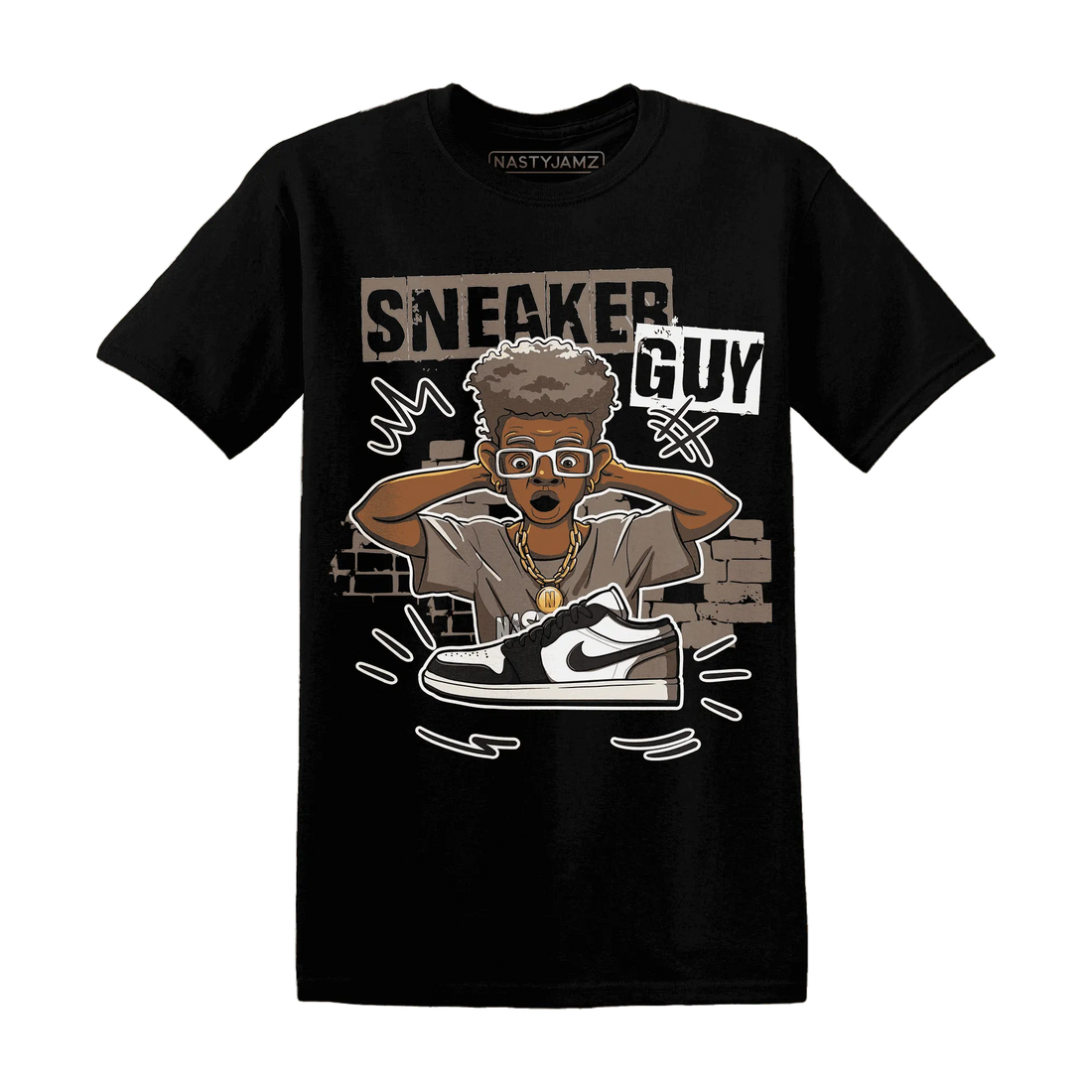 NastyJamz-Low-Mocha-1s-T-Shirt-Match-Sneaker-Guy-Collector