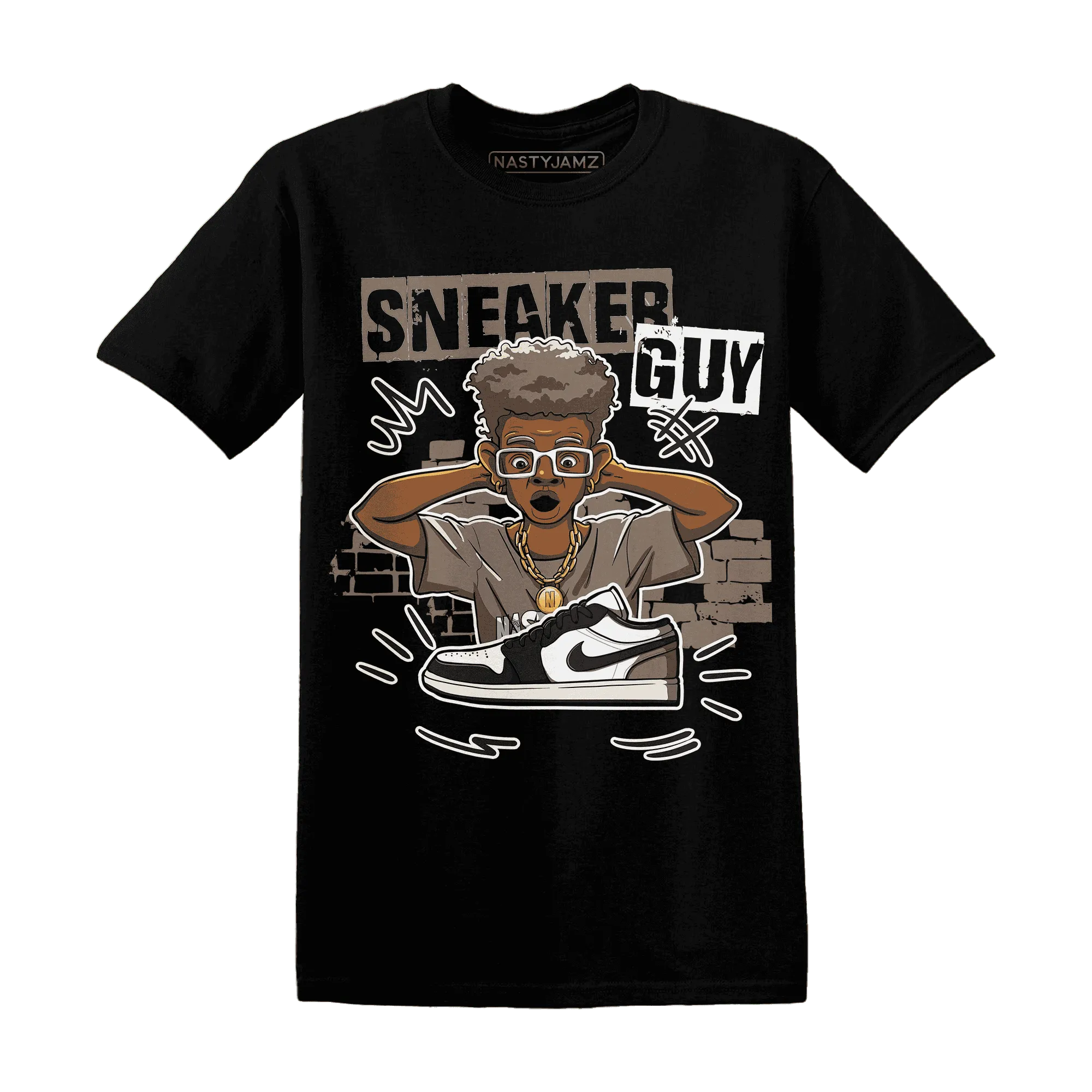 NastyJamz-Low-Mocha-1s-T-Shirt-Match-Sneaker-Guy-Collector