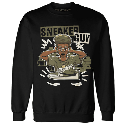 NastyJamz-Medium-Olive-1s-Sweatshirt-Match-Sneaker-Guy-Collector