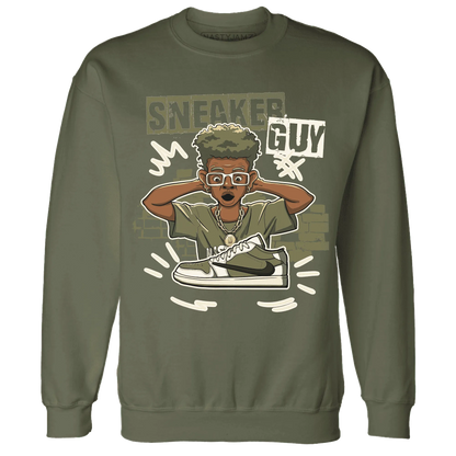 NastyJamz-Medium-Olive-1s-Sweatshirt-Match-Sneaker-Guy-Collector
