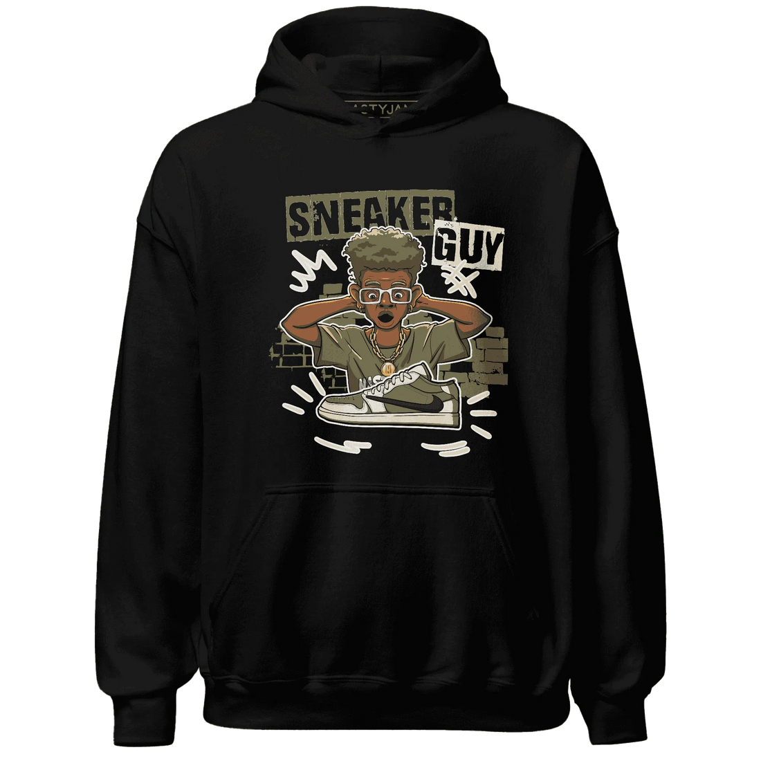 NastyJamz-Medium-Olive-1s-Hoodie-Match-Sneaker-Guy-Collector