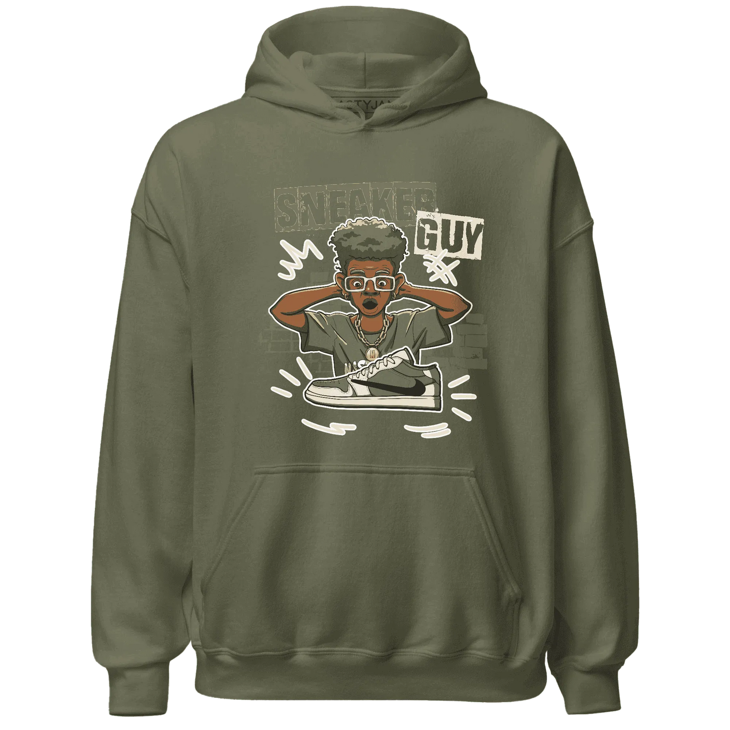 NastyJamz-Medium-Olive-1s-Hoodie-Match-Sneaker-Guy-Collector