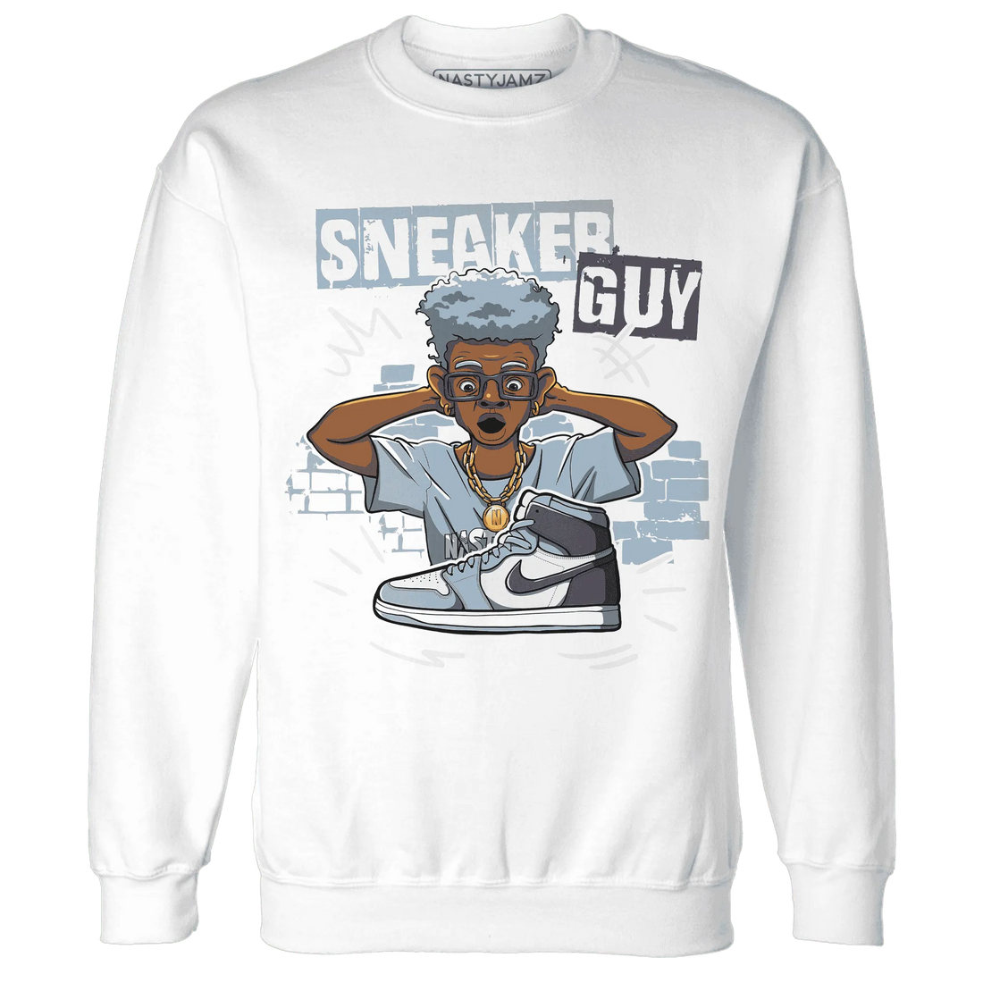 NastyJamz-Mid-Diffused-Blue-Grey-1s-Sweatshirt-Match-Sneaker-Guy-Collector