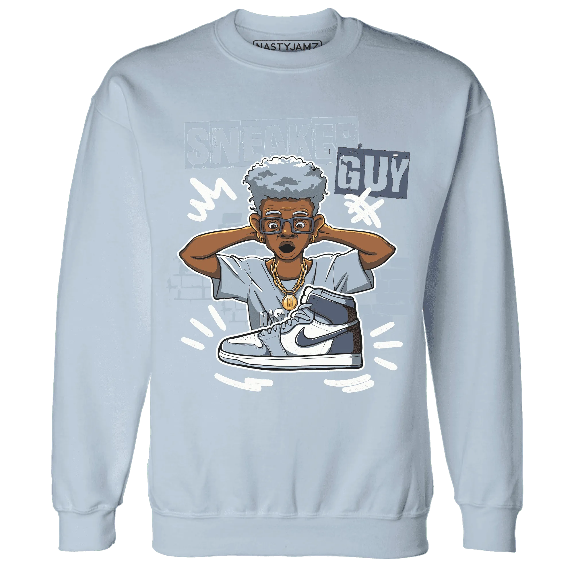 NastyJamz-Mid-Diffused-Blue-Grey-1s-Sweatshirt-Match-Sneaker-Guy-Collector