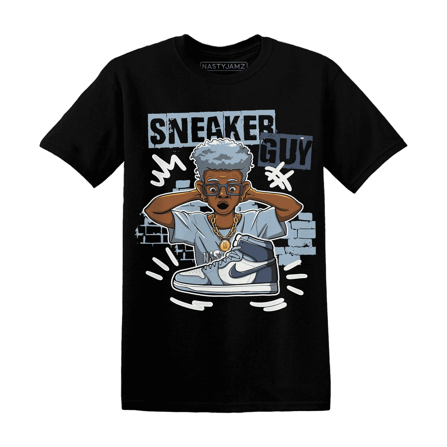NastyJamz-Mid-Diffused-Blue-Grey-1s-T-Shirt-Match-Sneaker-Guy-Collector