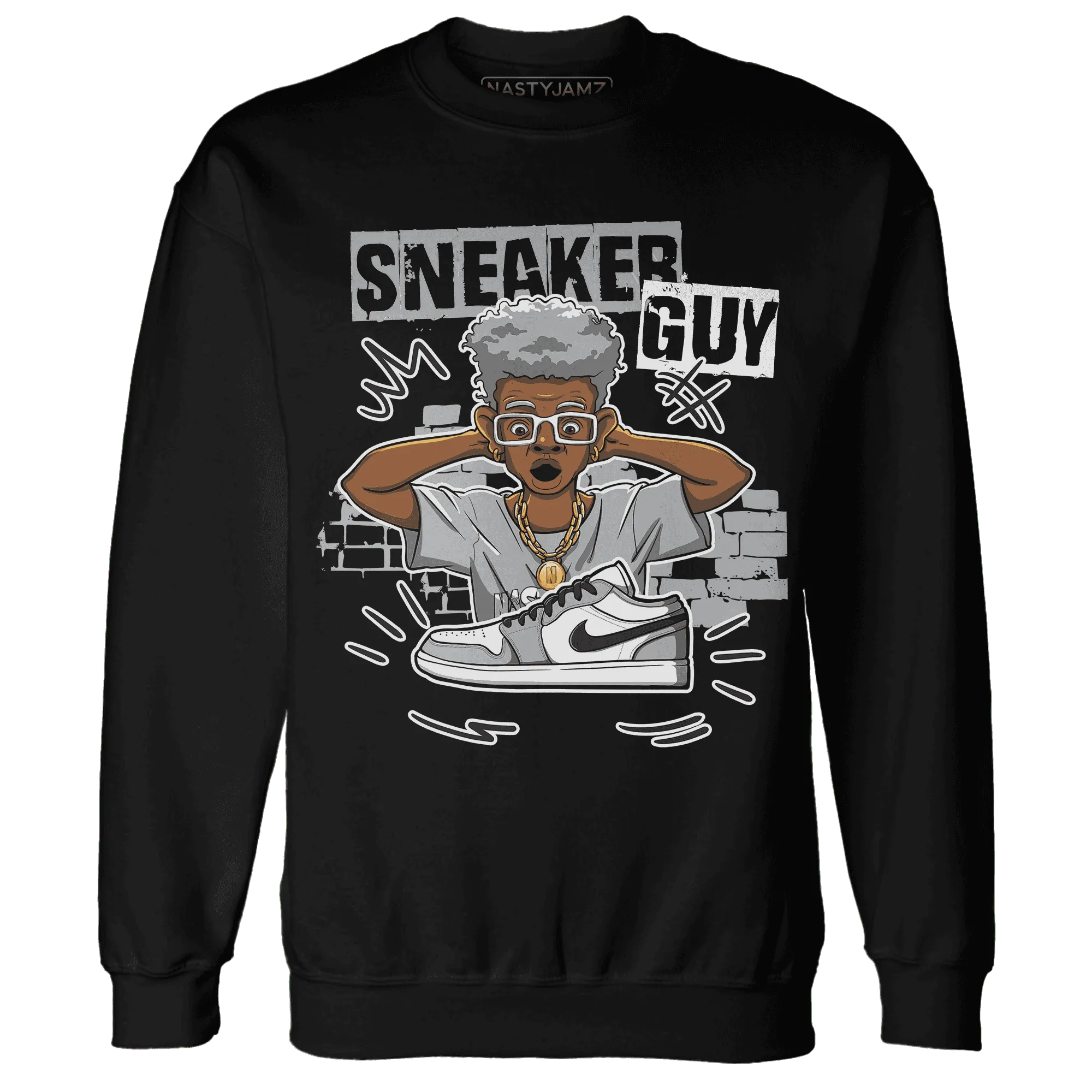 NastyJamz-Wolf-Grey-1s-Sweatshirt-Match-Sneaker-Guy-Collector