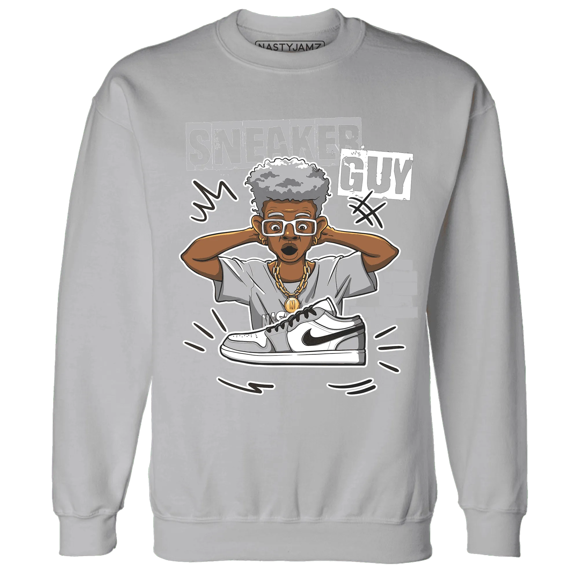 NastyJamz-Wolf-Grey-1s-Sweatshirt-Match-Sneaker-Guy-Collector