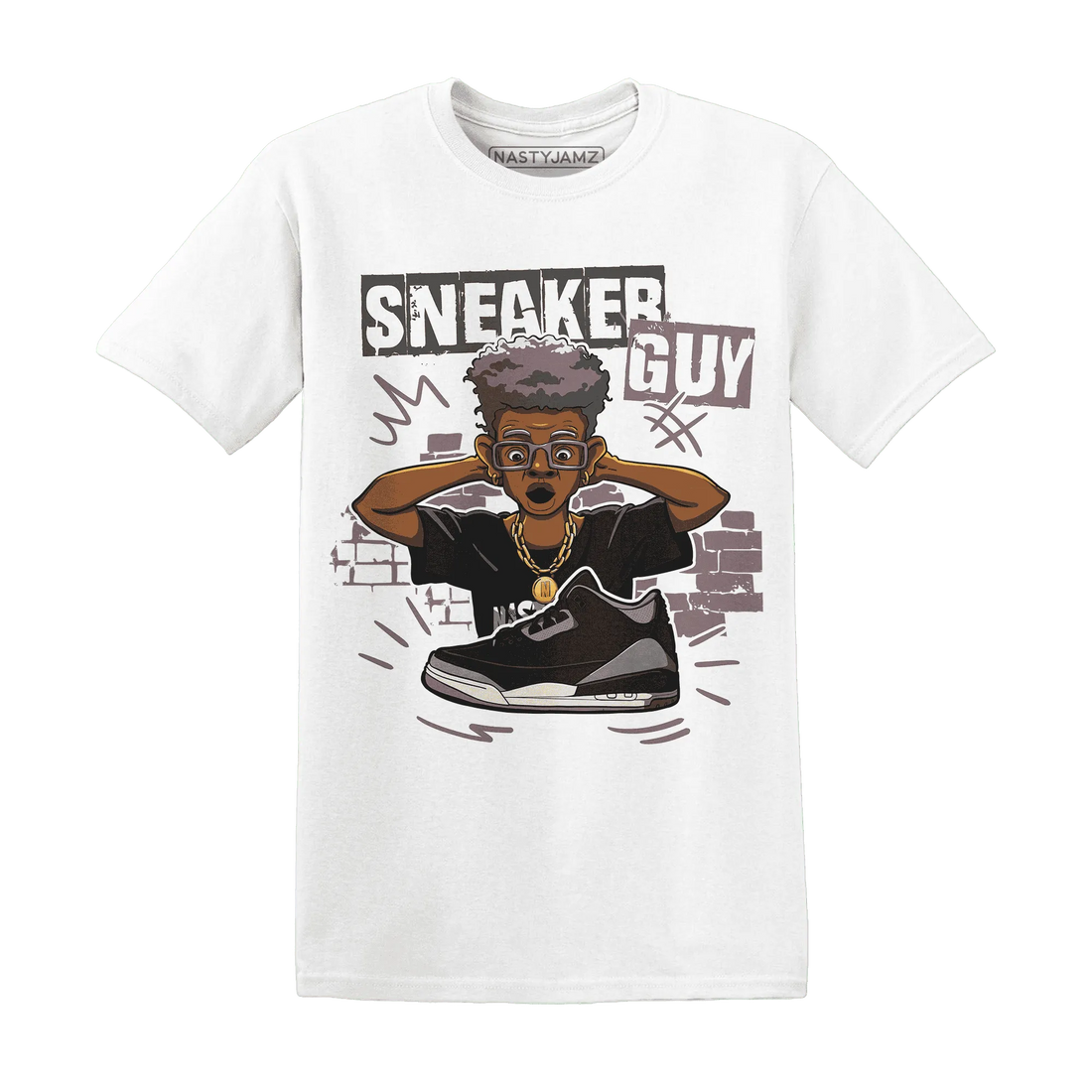 NastyJamz-Black-Violet-Ore-3s-T-Shirt-Match-Sneaker-Guy-Collector