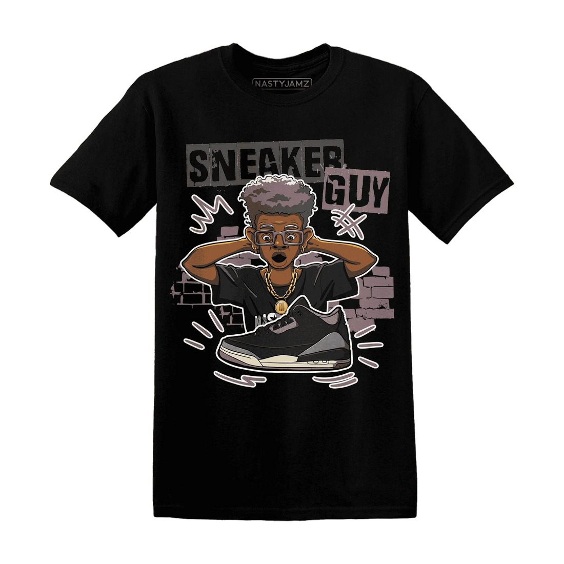 NastyJamz-Black-Violet-Ore-3s-T-Shirt-Match-Sneaker-Guy-Collector
