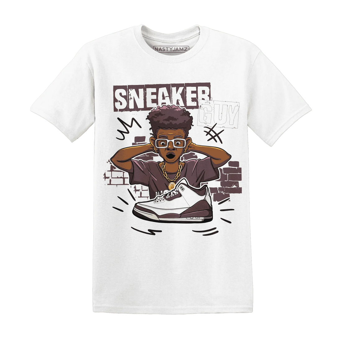NastyJamz-Burgundy-Crush-3s-T-Shirt-Match-Sneaker-Guy-Collector