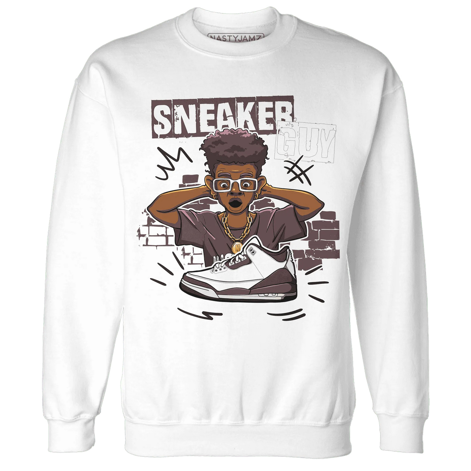NastyJamz-Burgundy-Crush-3s-Sweatshirt-Match-Sneaker-Guy-Collector