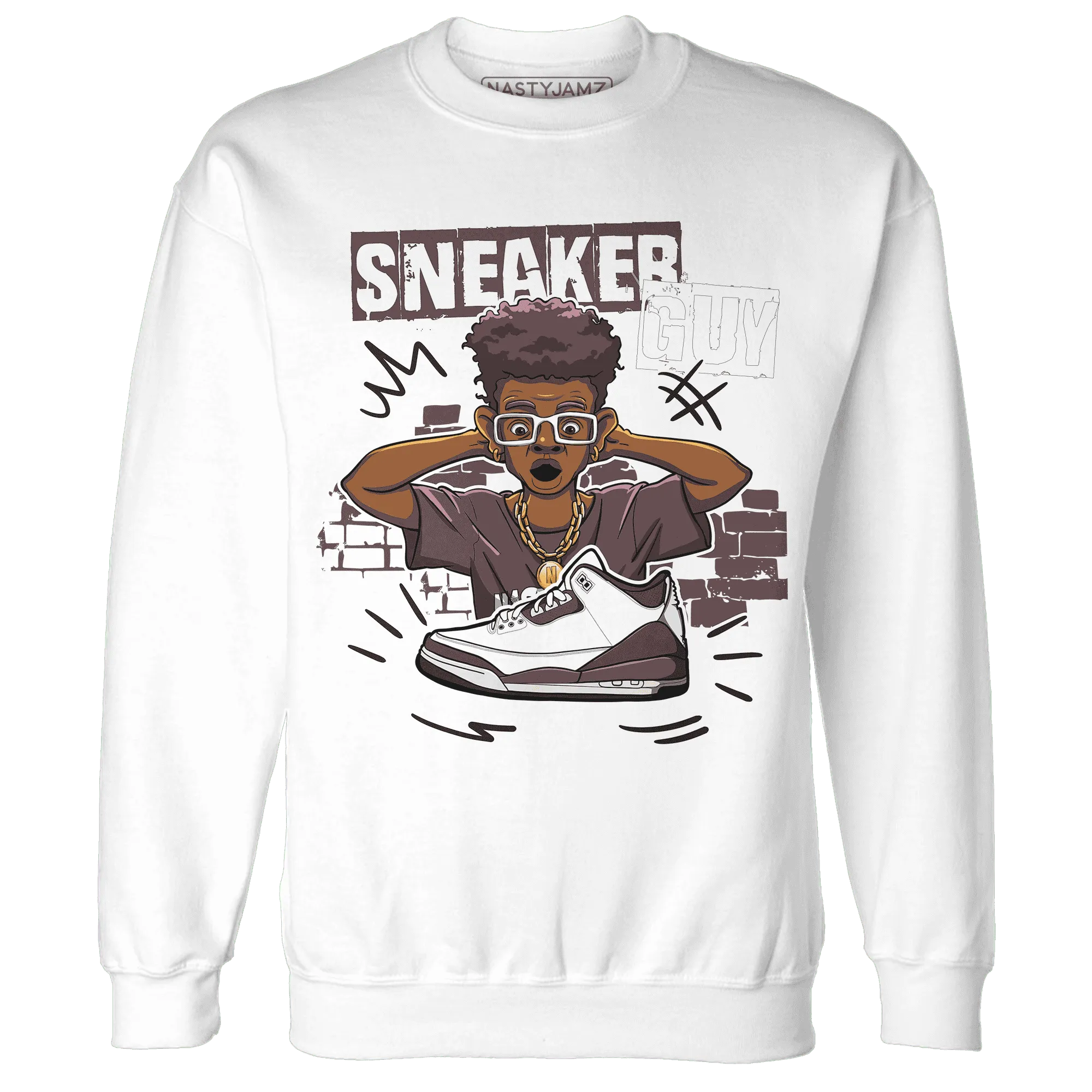 NastyJamz-Burgundy-Crush-3s-Sweatshirt-Match-Sneaker-Guy-Collector