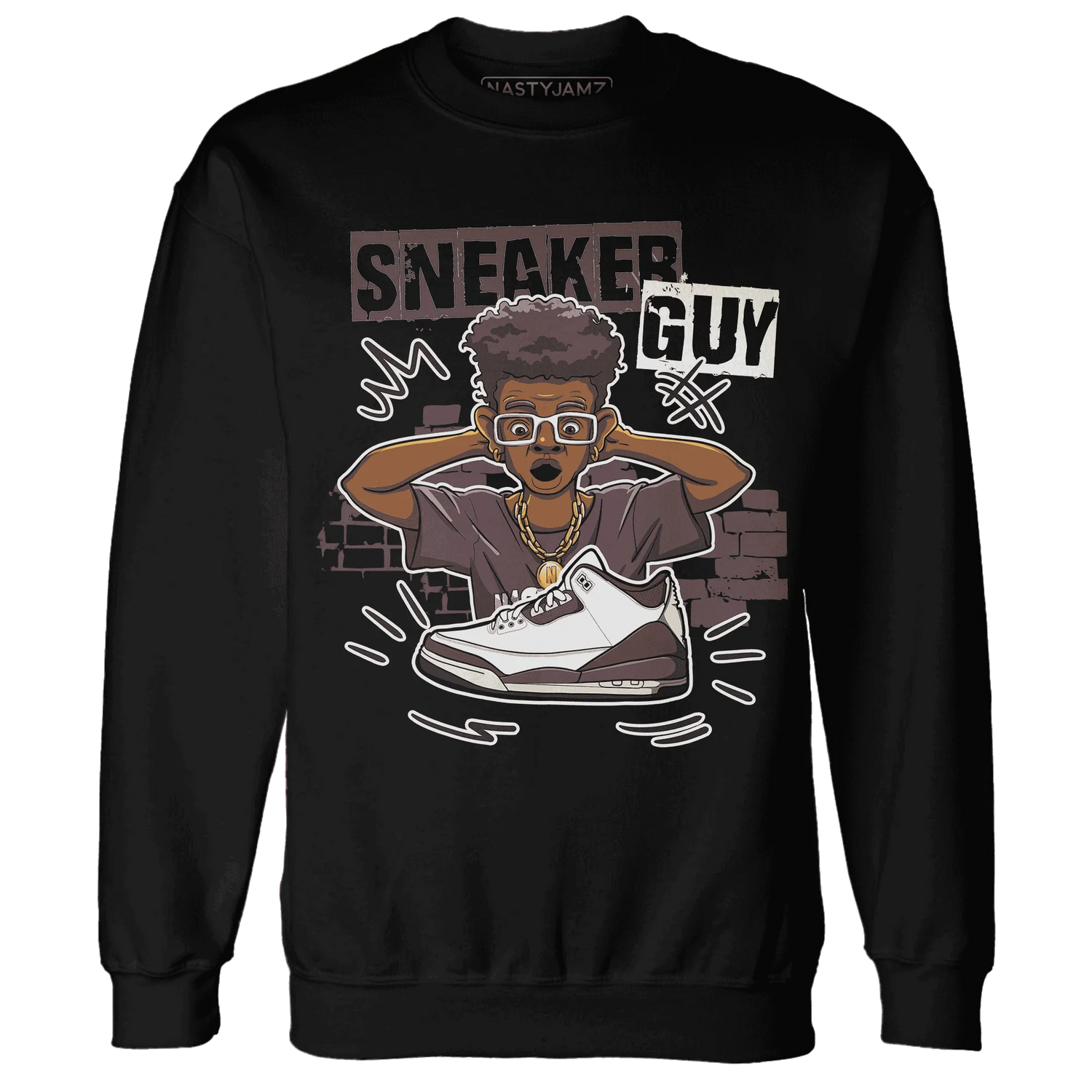 NastyJamz-Burgundy-Crush-3s-Sweatshirt-Match-Sneaker-Guy-Collector