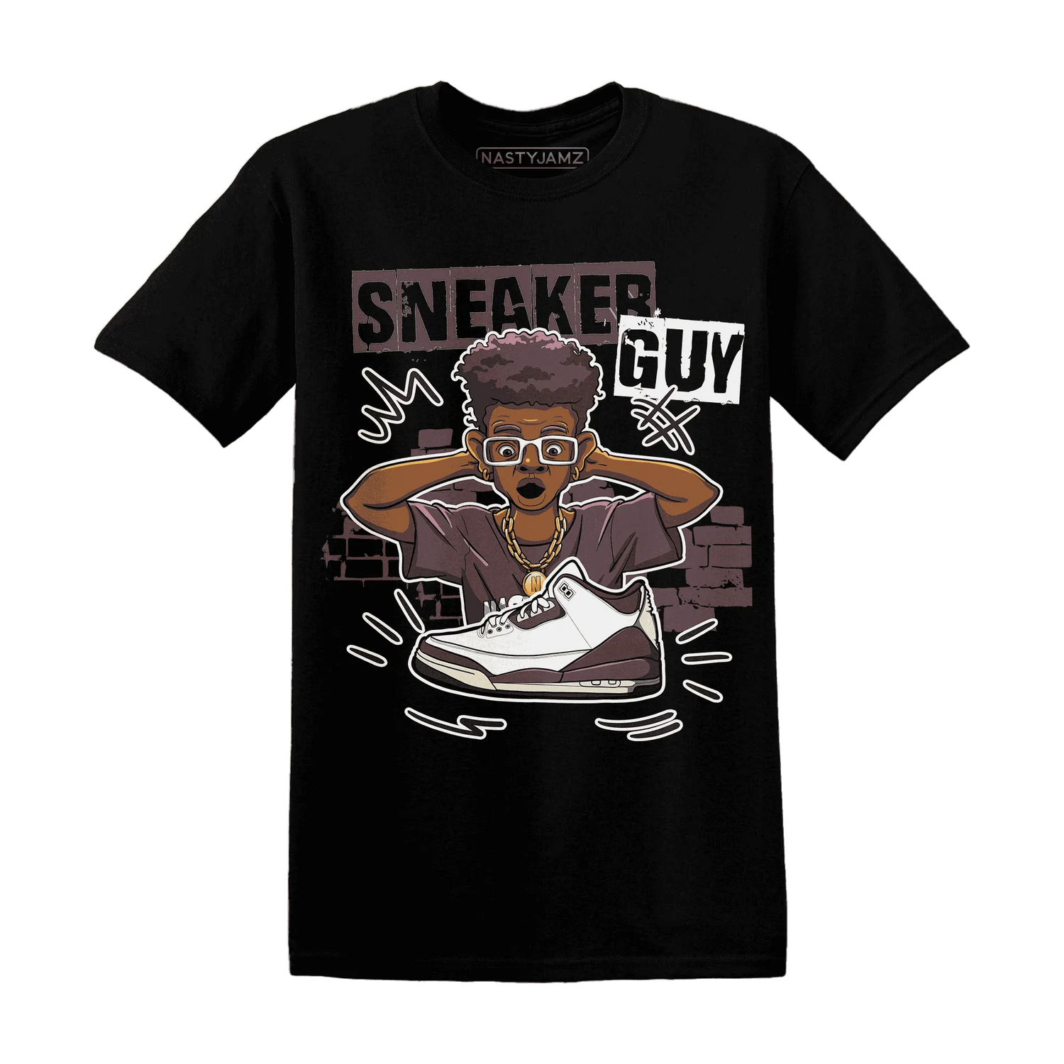 NastyJamz-Burgundy-Crush-3s-T-Shirt-Match-Sneaker-Guy-Collector
