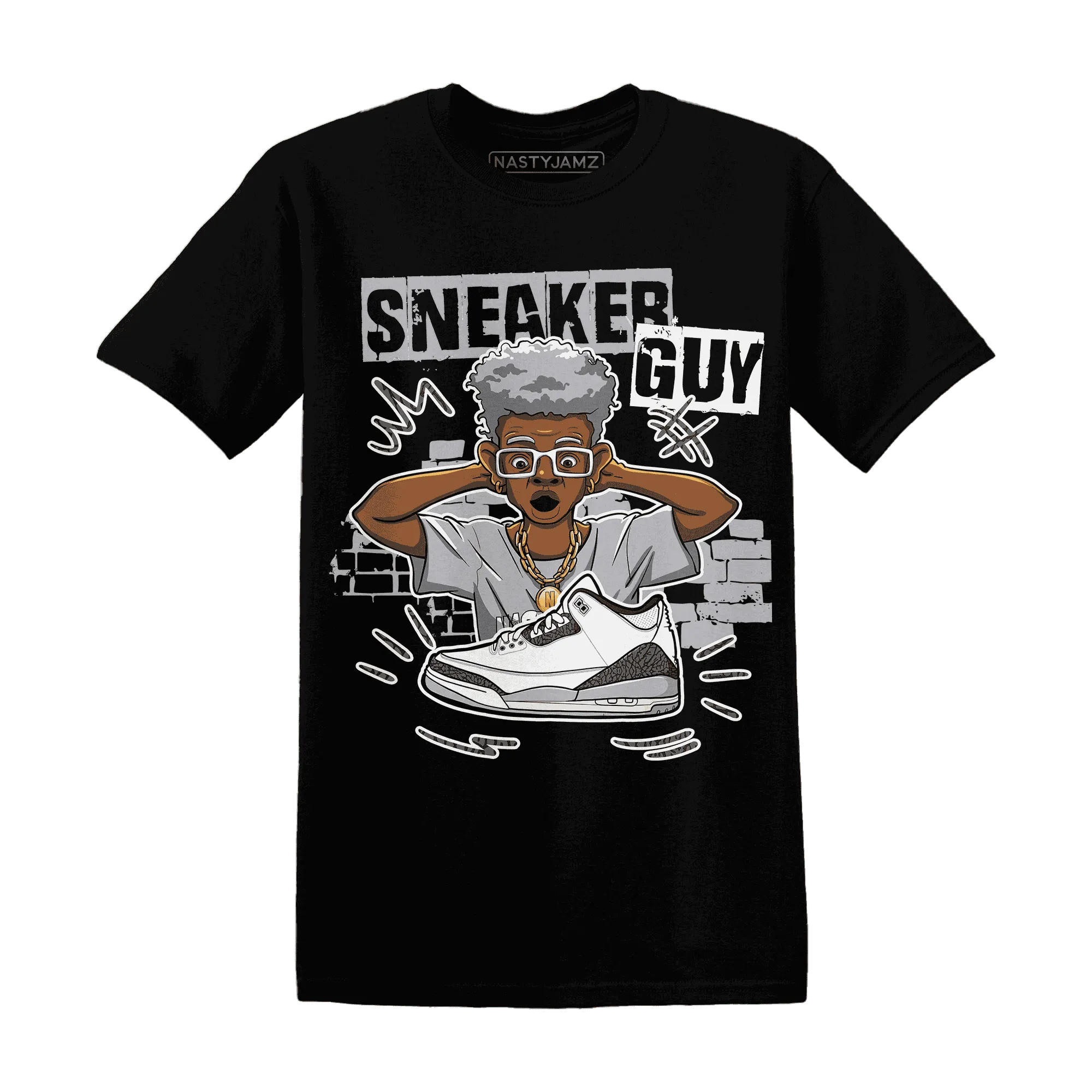 NastyJamz-Cement-Grey-3s-T-Shirt-Match-Sneaker-Guy-Collector