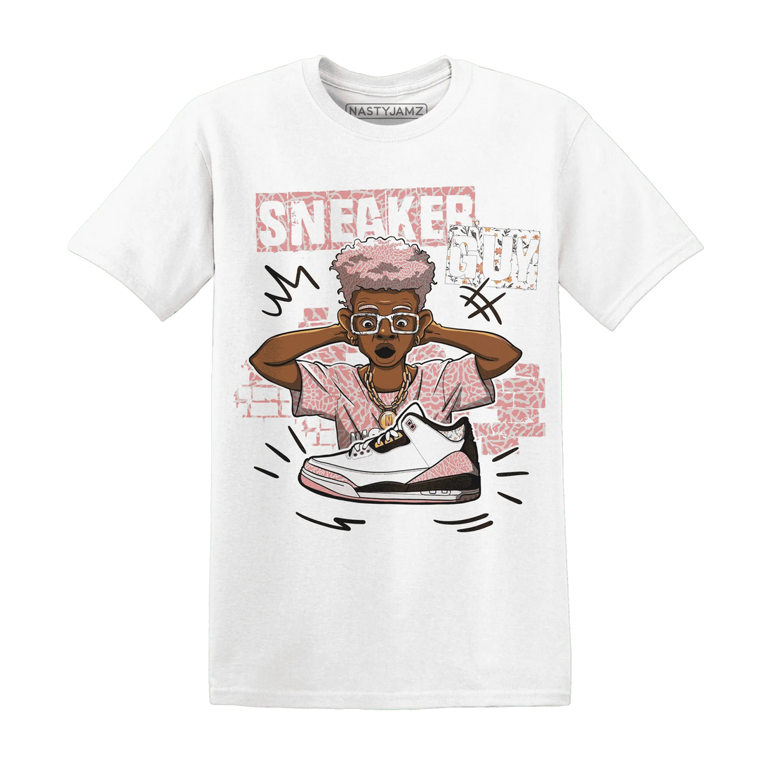 NastyJamz-Red-Stardust-3s-T-Shirt-Match-Sneaker-Guy-Collector
