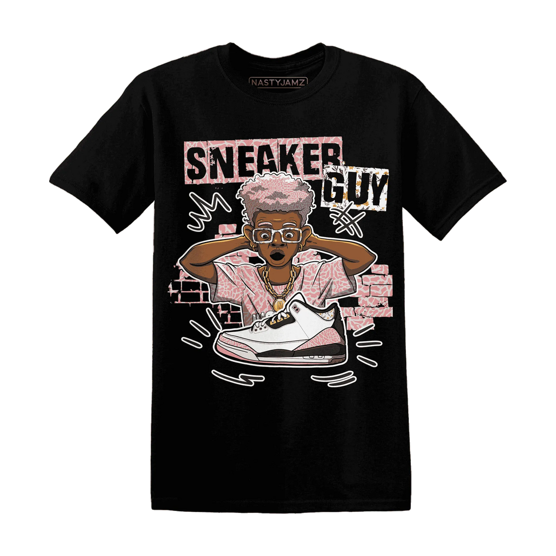 NastyJamz-Red-Stardust-3s-T-Shirt-Match-Sneaker-Guy-Collector