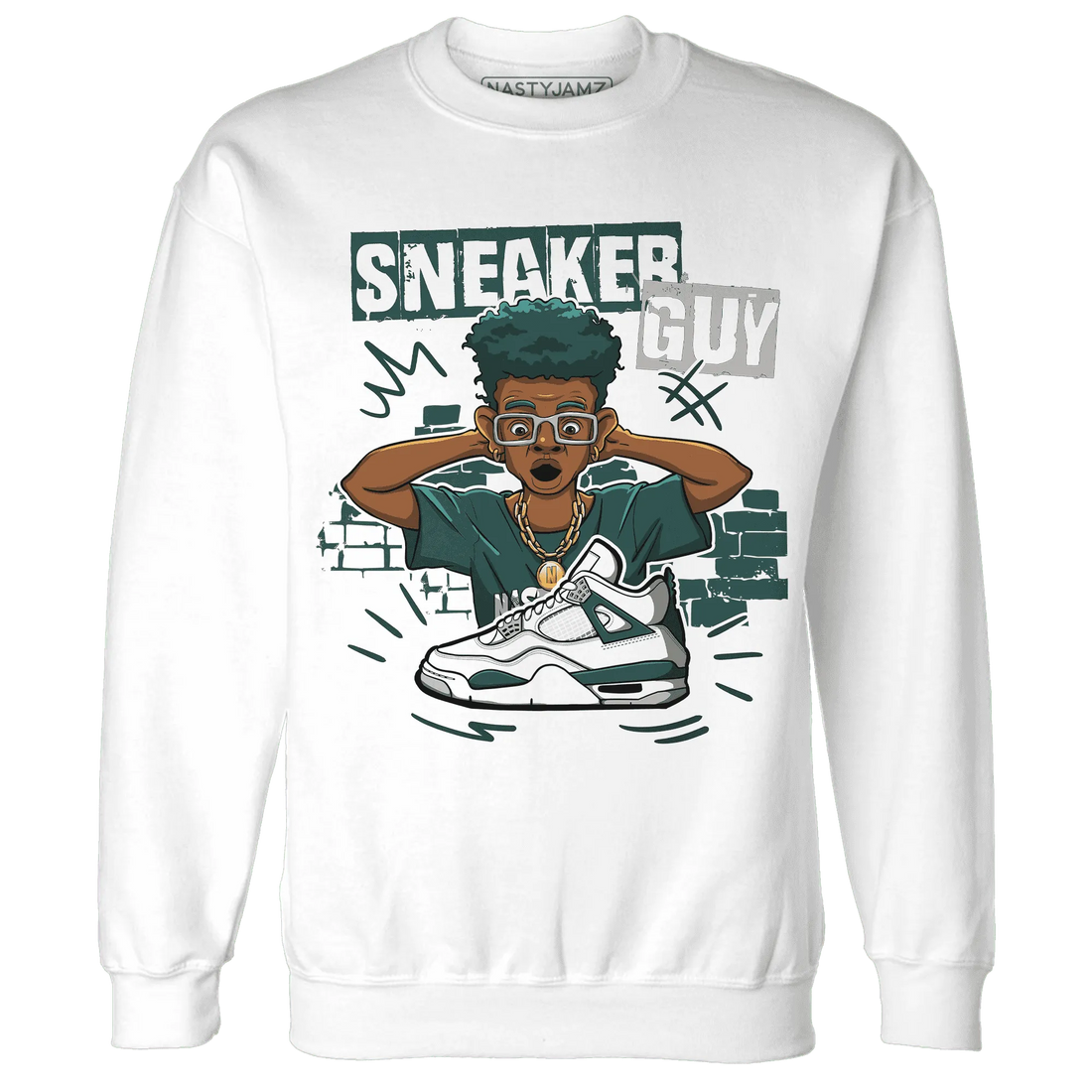 NastyJamz-Oxidized-Green-4s-Sweatshirt-Match-Sneaker-Guy-Collector