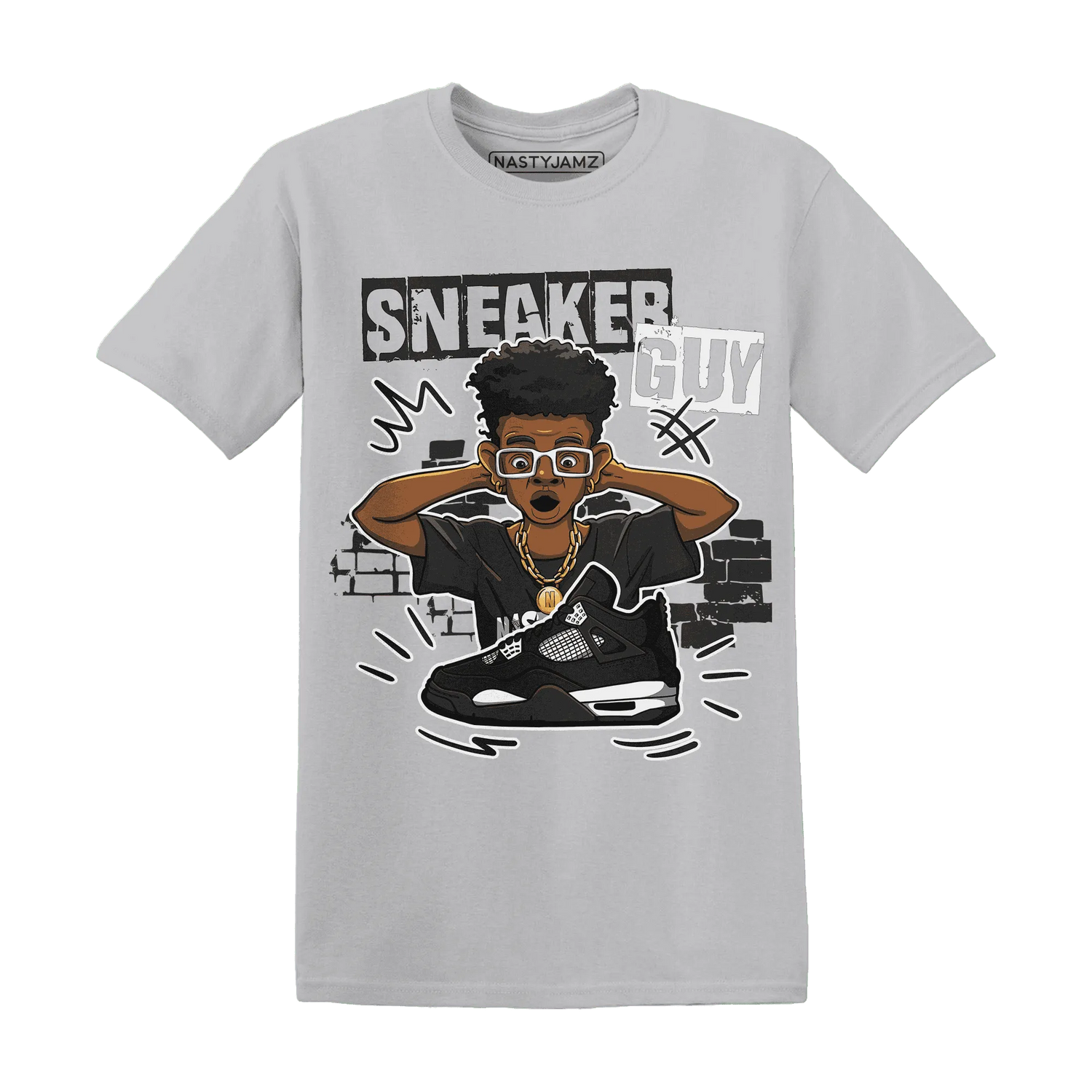 NastyJamz-White-Thunder-4s-T-Shirt-Match-Sneaker-Guy-Collector