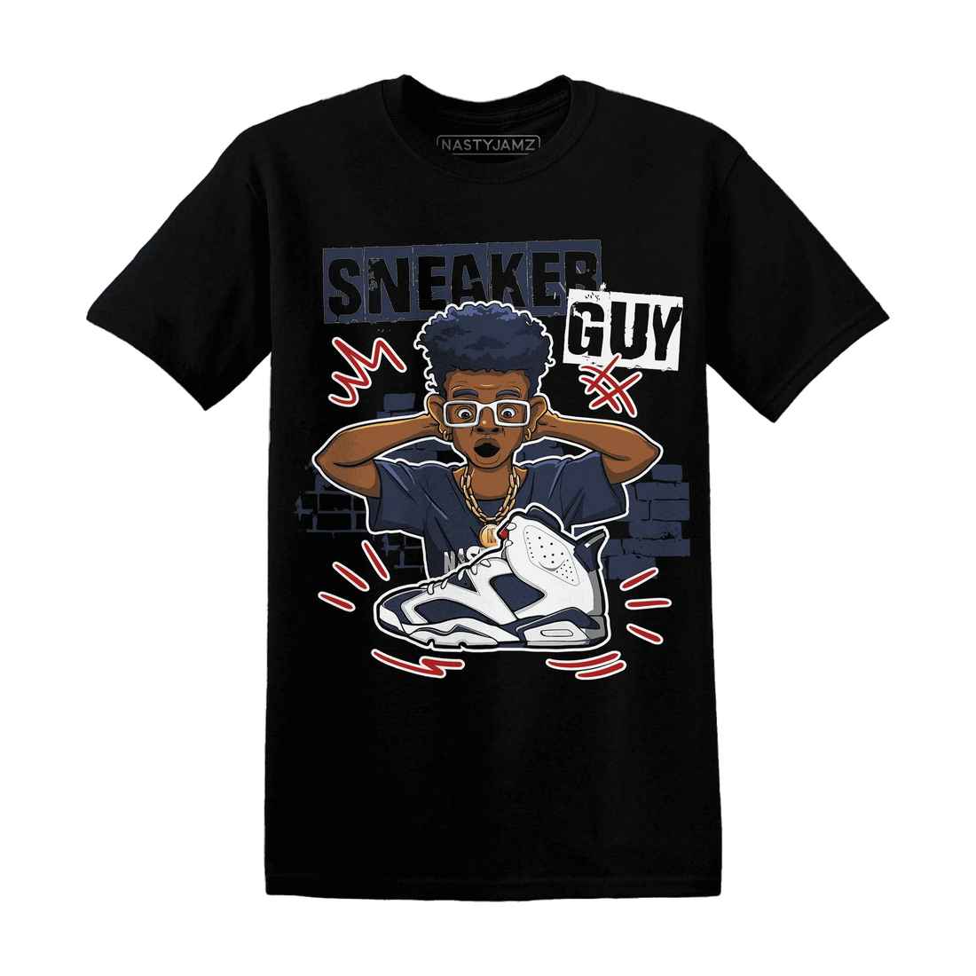 NastyJamz-White-Navy-6s-T-Shirt-Match-Sneaker-Guy-Collector