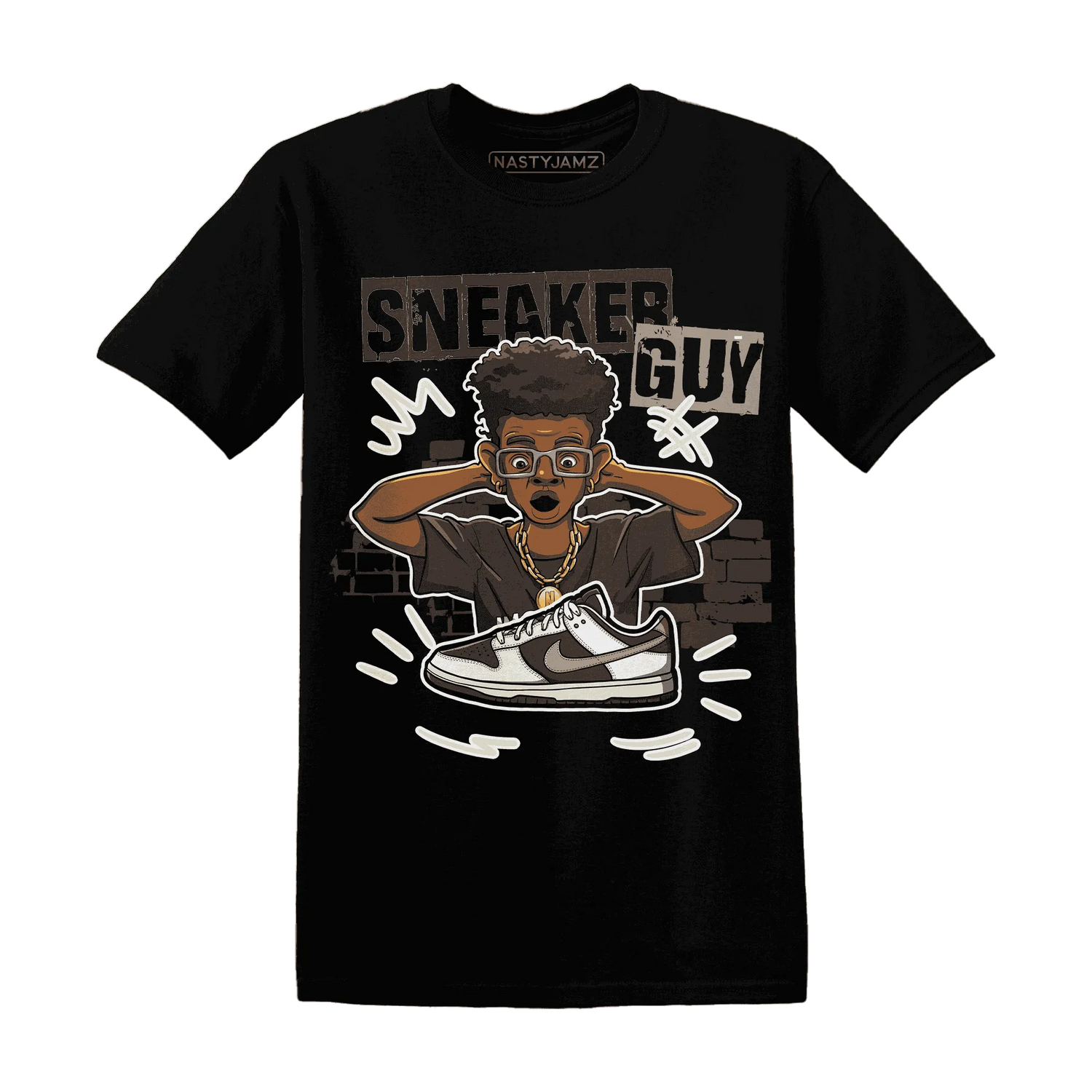 NastyJamz-Dunk-Low-Baroque-Brown-T-Shirt-Match-Sneaker-Guy-Collector