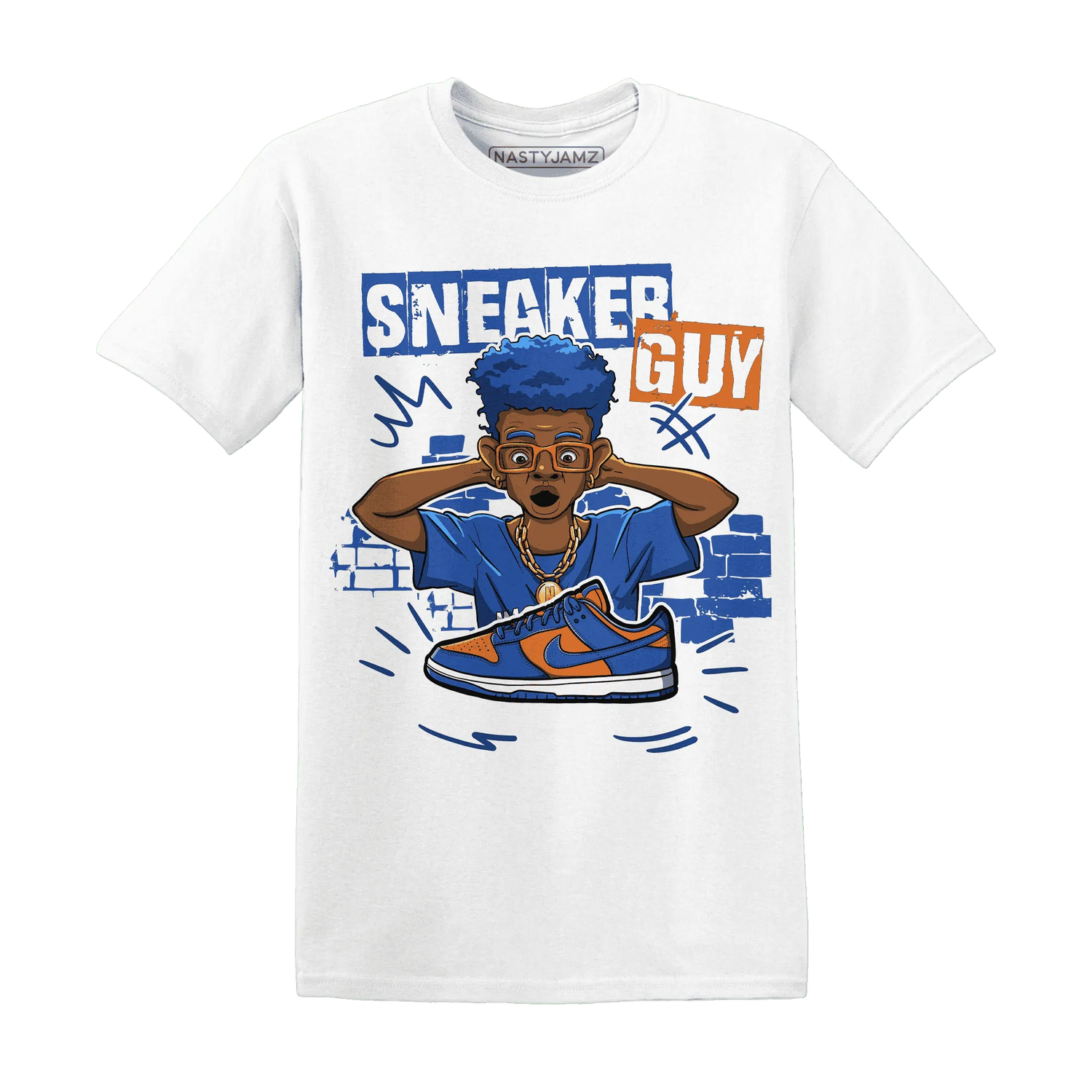 NastyJamz-Dunk-Low-Knicks-T-Shirt-Match-Sneaker-Guy-Collector