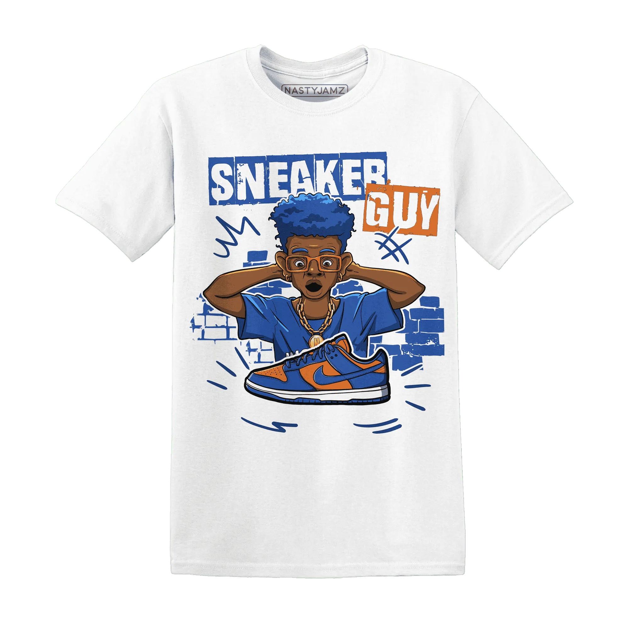 NastyJamz-Dunk-Low-Knicks-T-Shirt-Match-Sneaker-Guy-Collector