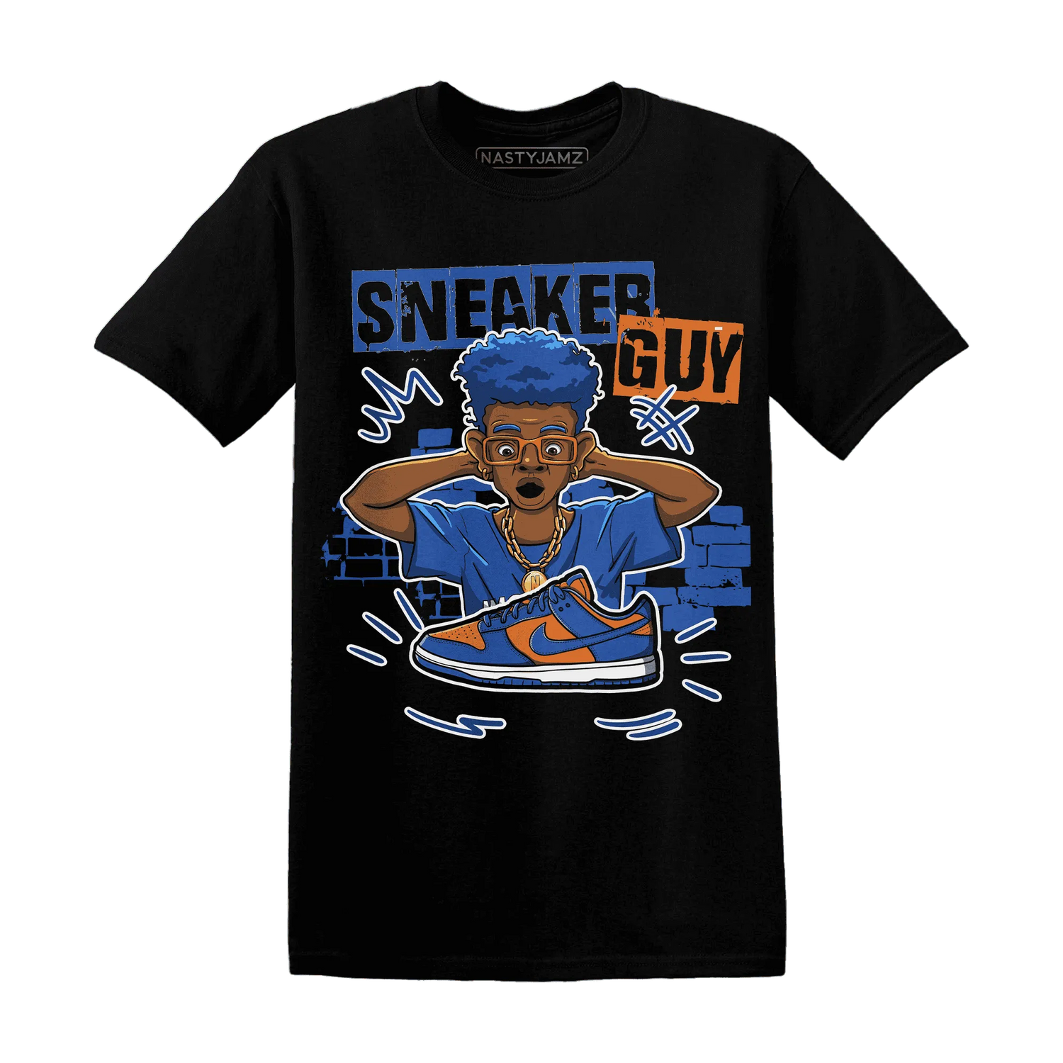 NastyJamz-Dunk-Low-Knicks-T-Shirt-Match-Sneaker-Guy-Collector