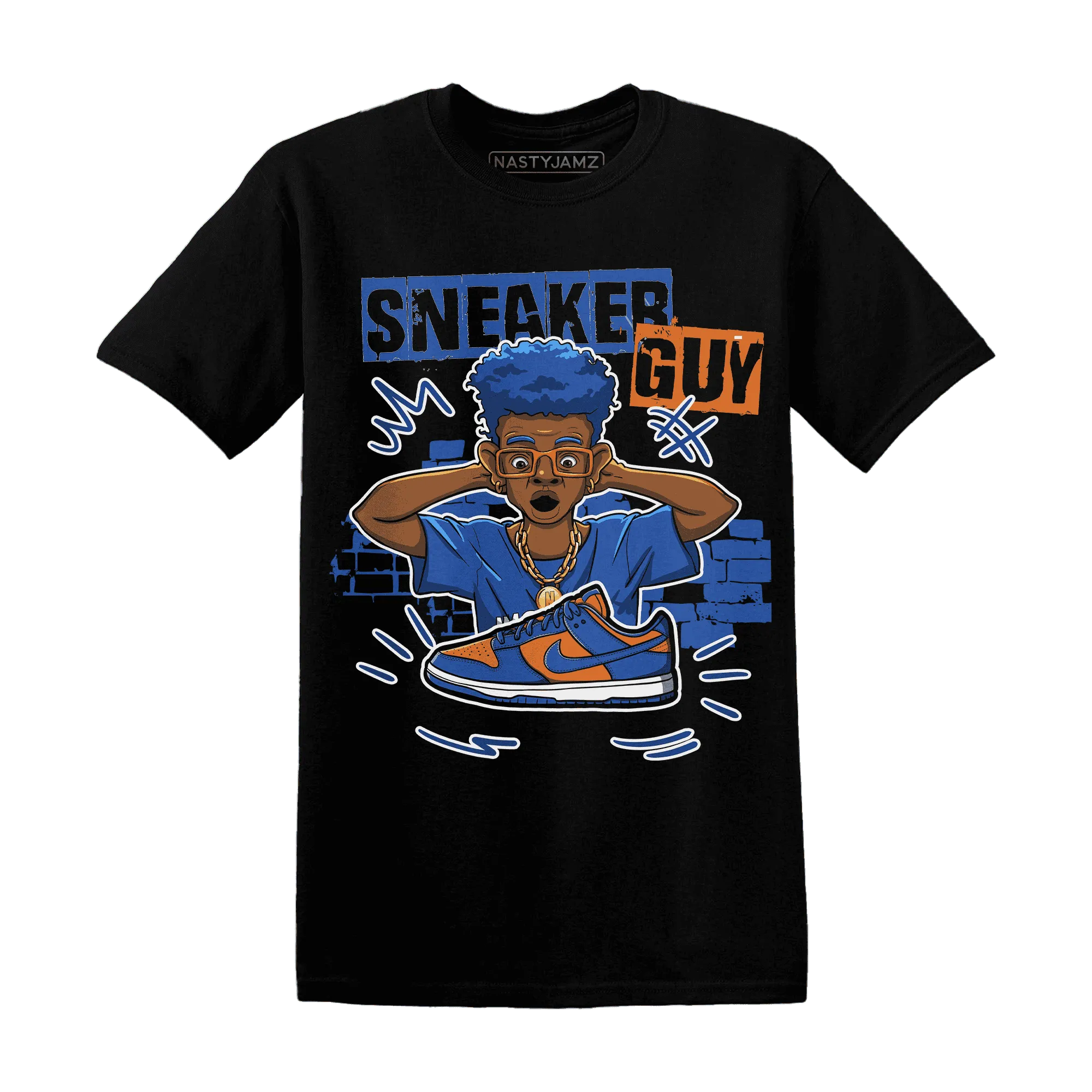 NastyJamz-Dunk-Low-Knicks-T-Shirt-Match-Sneaker-Guy-Collector