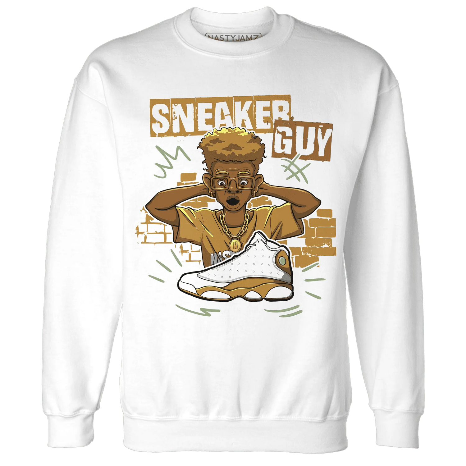 NastyJamz-Wheat-13s-Sweatshirt-Match-Sneaker-Guy-Collector