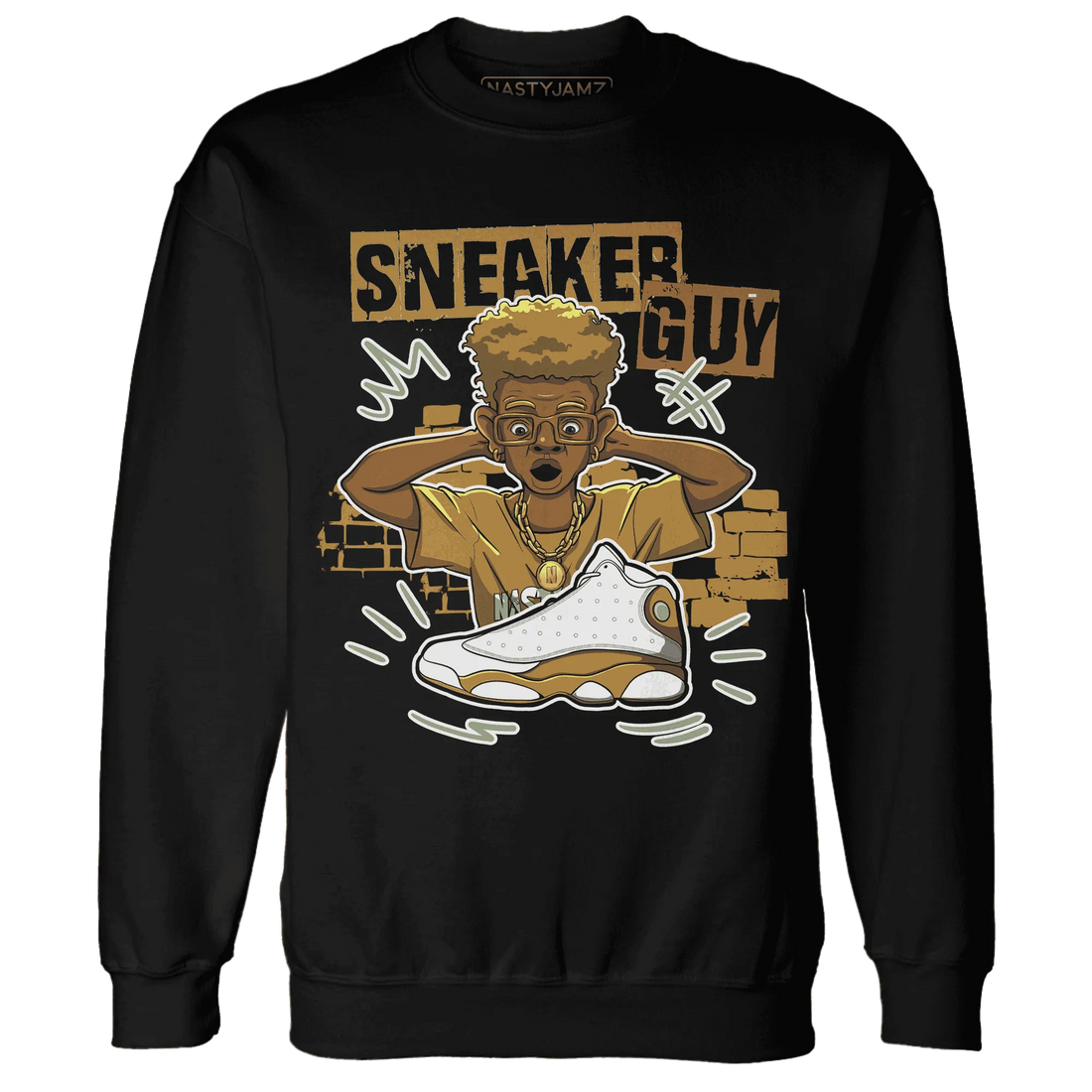 NastyJamz-Wheat-13s-Sweatshirt-Match-Sneaker-Guy-Collector