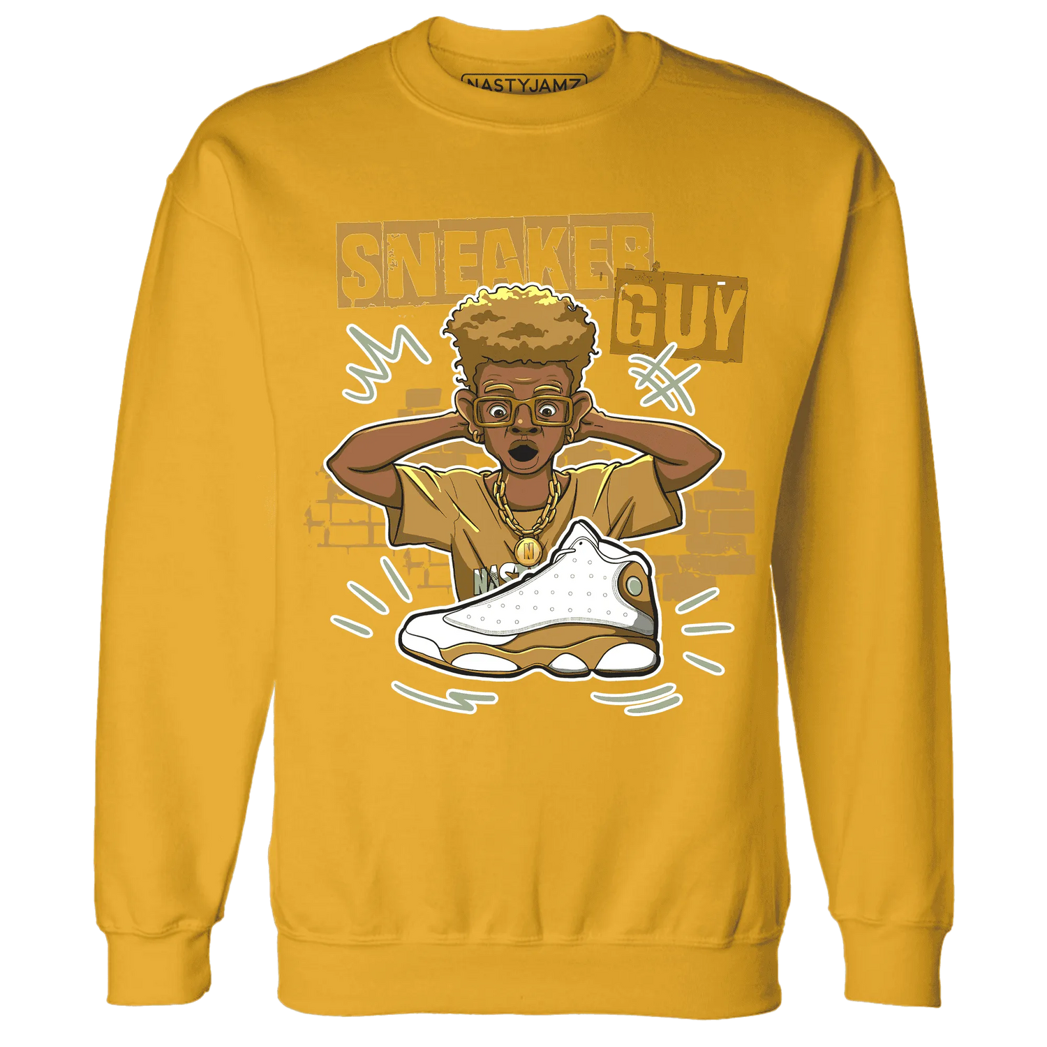 NastyJamz-Wheat-13s-Sweatshirt-Match-Sneaker-Guy-Collector