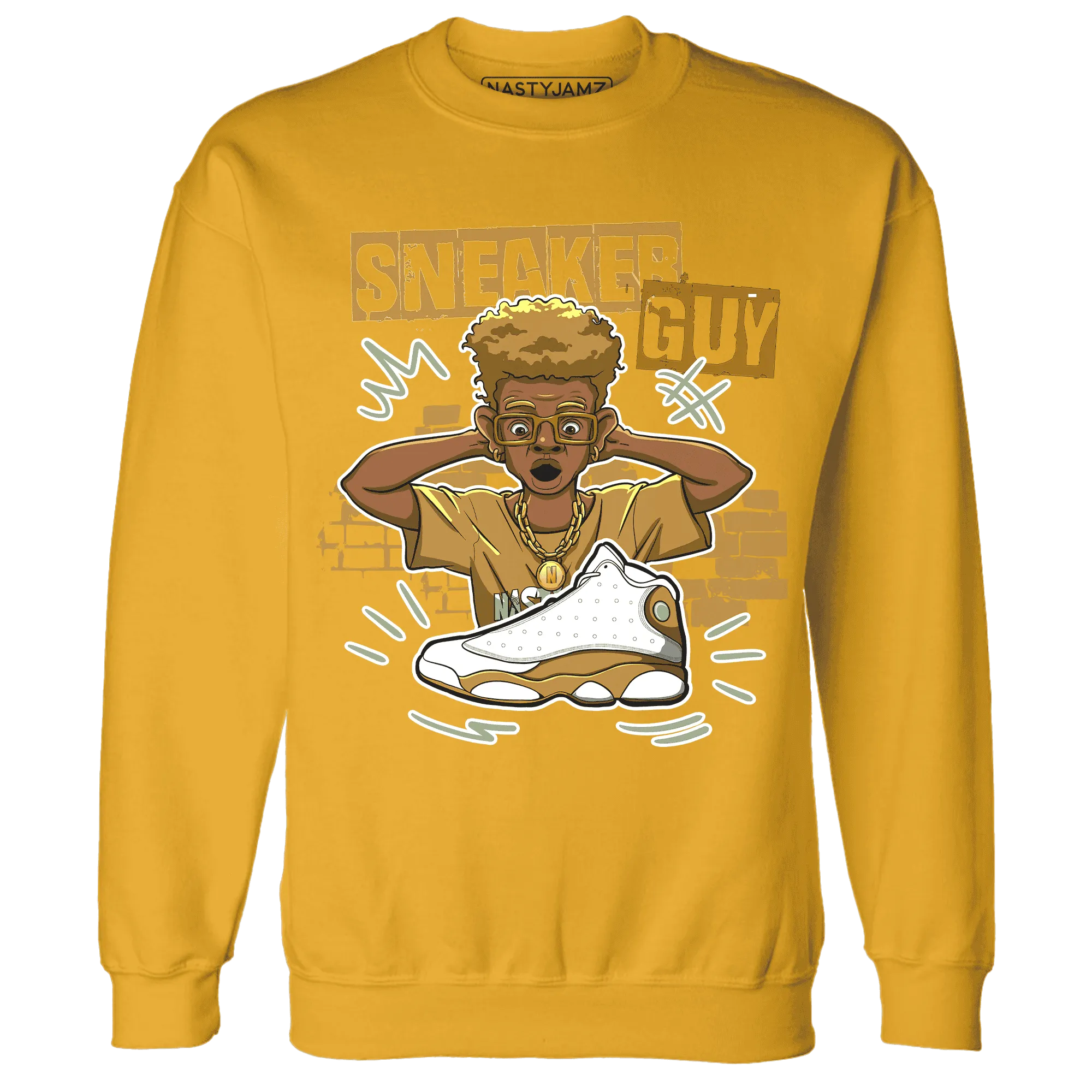 NastyJamz-Wheat-13s-Sweatshirt-Match-Sneaker-Guy-Collector