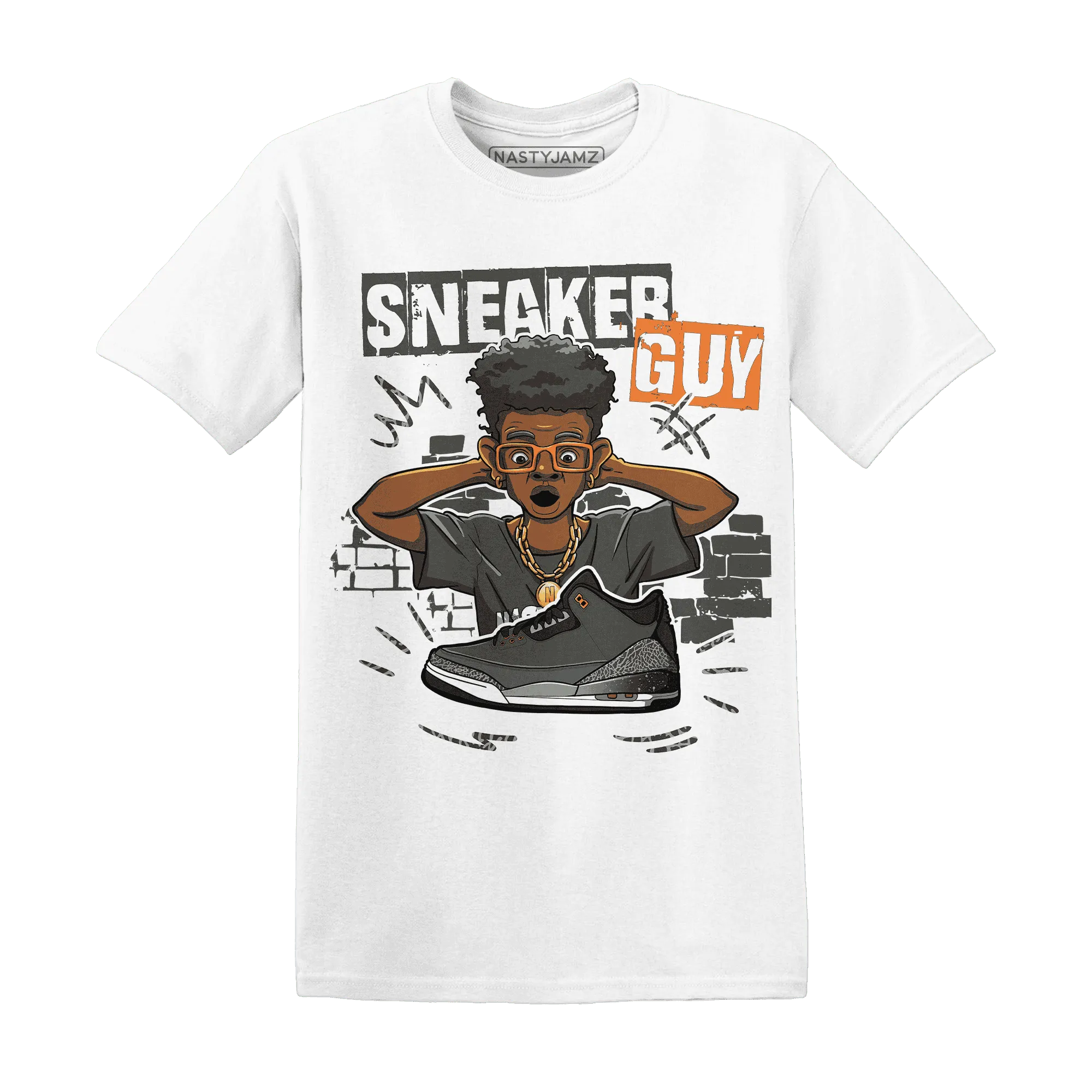 NastyJamz-Fear-Pack-3s-T-Shirt-Match-Sneaker-Guy-Collector