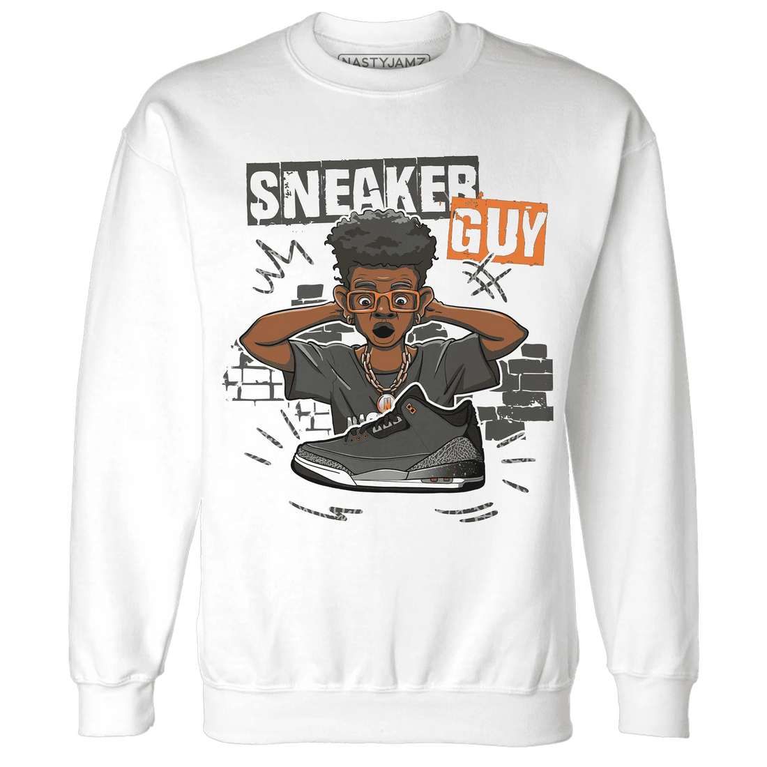NastyJamz-Fear-Pack-3s-Sweatshirt-Match-Sneaker-Guy-Collector