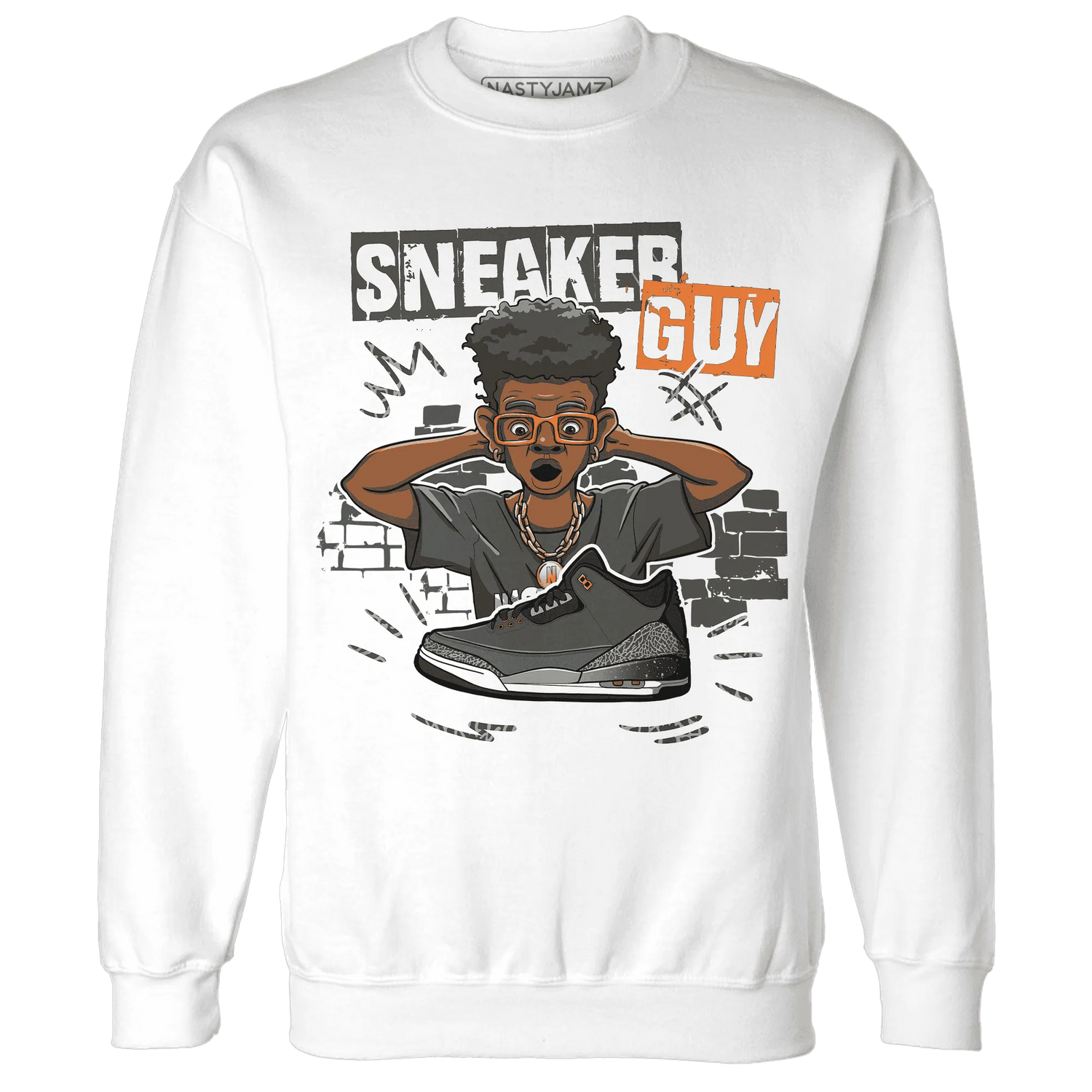 NastyJamz-Fear-Pack-3s-Sweatshirt-Match-Sneaker-Guy-Collector