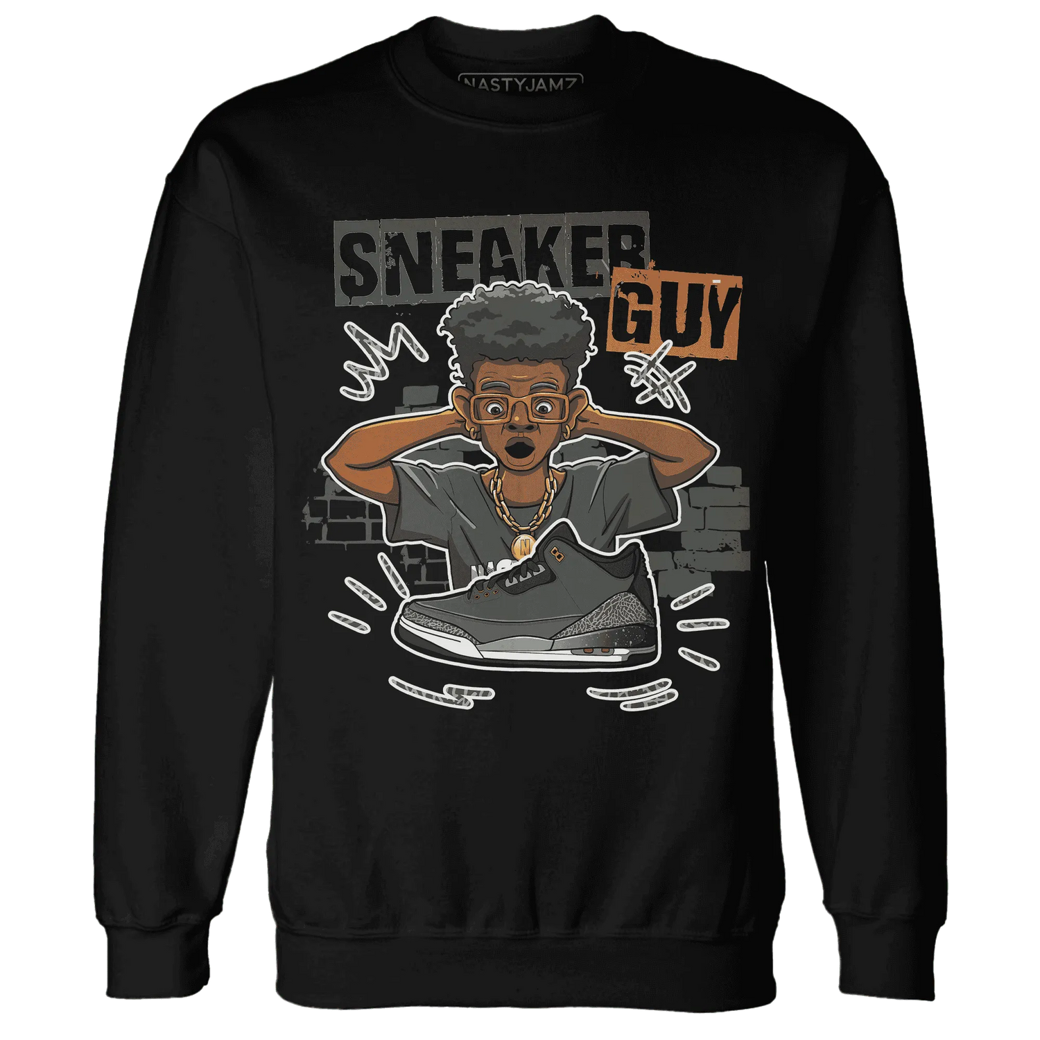 NastyJamz-Fear-Pack-3s-Sweatshirt-Match-Sneaker-Guy-Collector
