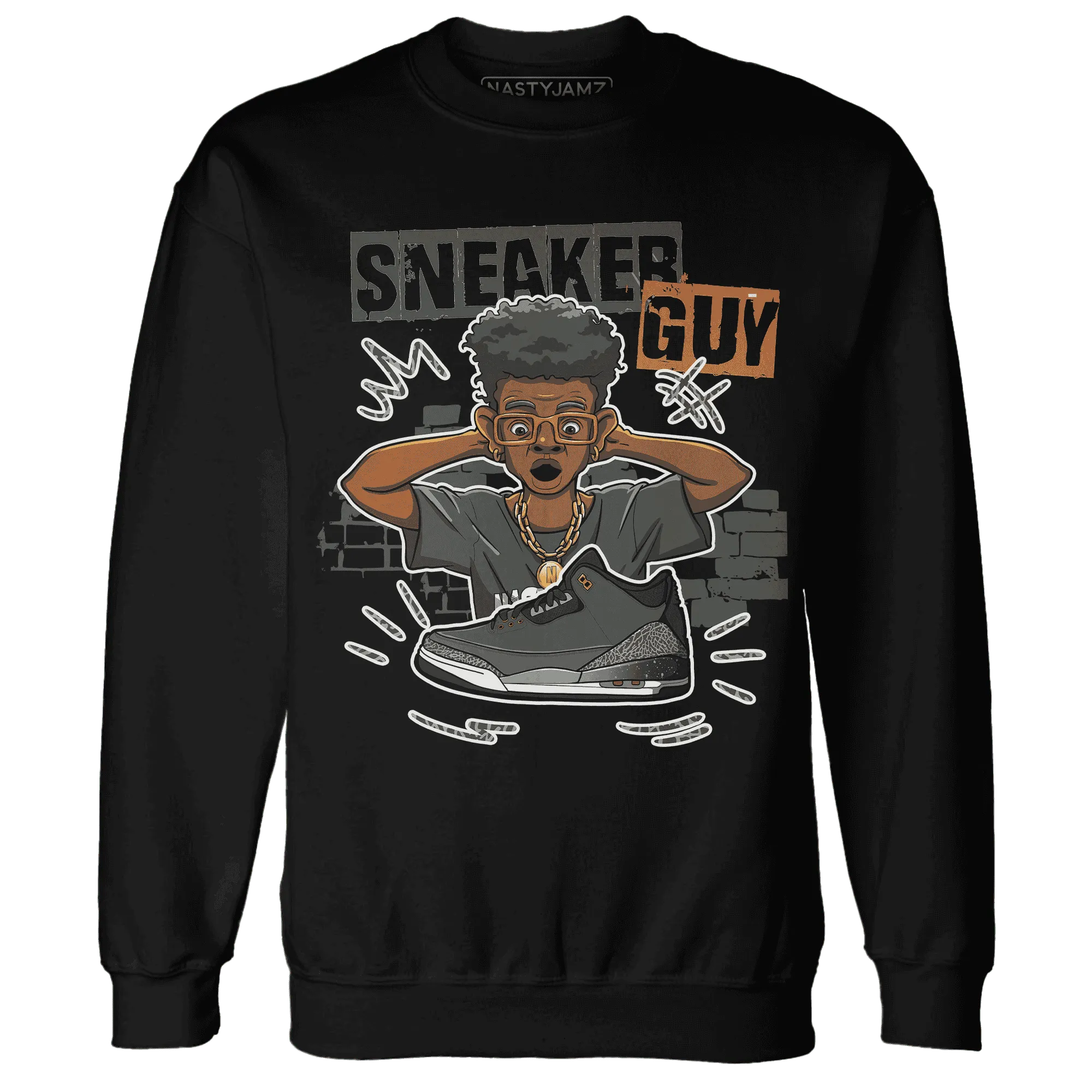 NastyJamz-Fear-Pack-3s-Sweatshirt-Match-Sneaker-Guy-Collector