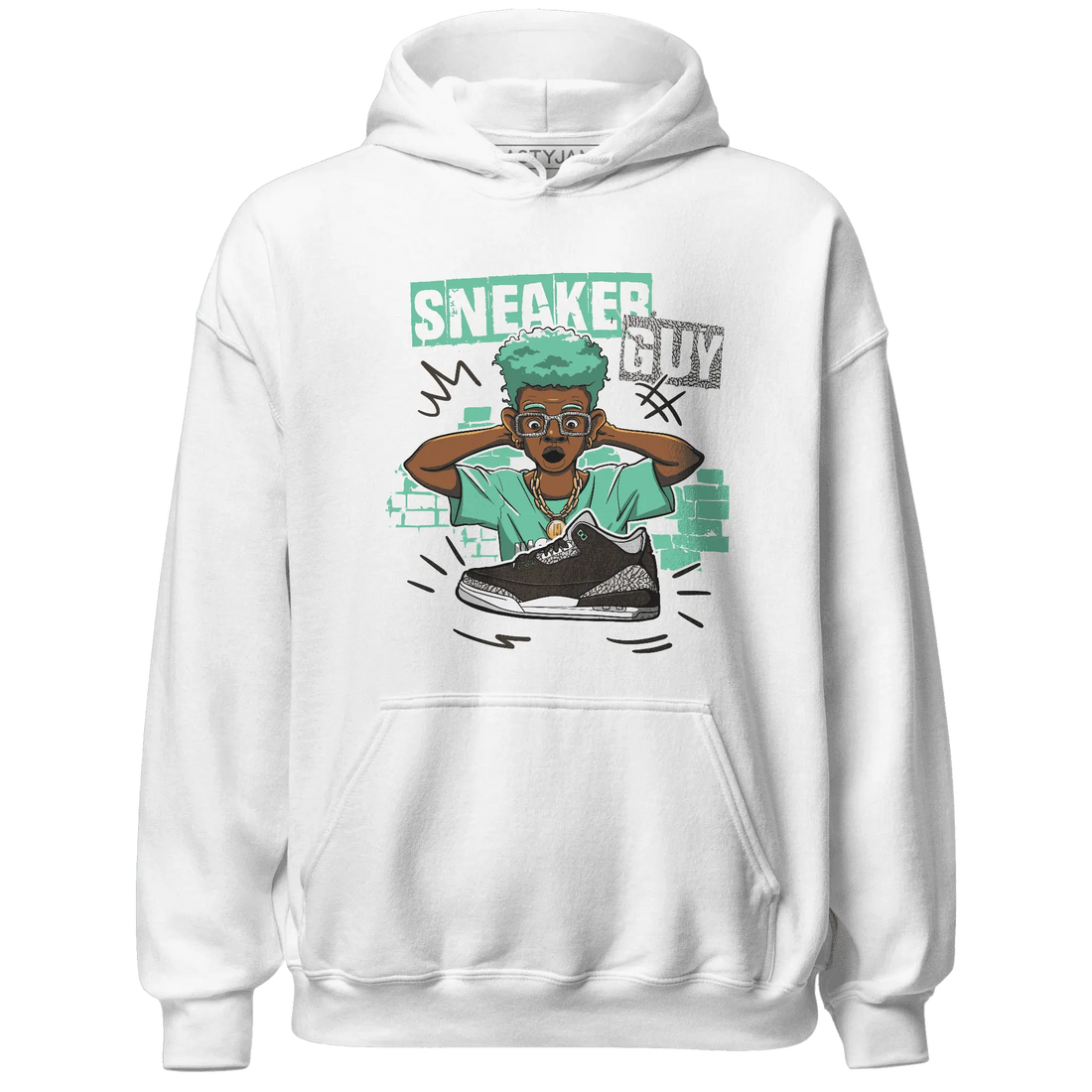 NastyJamz-Green-Glow-3s-Hoodie-Match-Sneaker-Guy-Collector