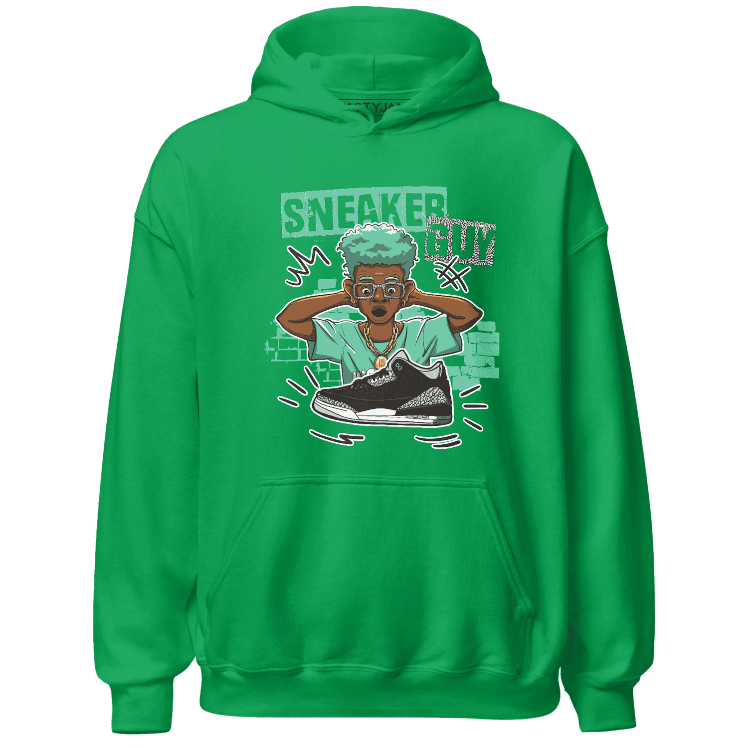 NastyJamz-Green-Glow-3s-Hoodie-Match-Sneaker-Guy-Collector