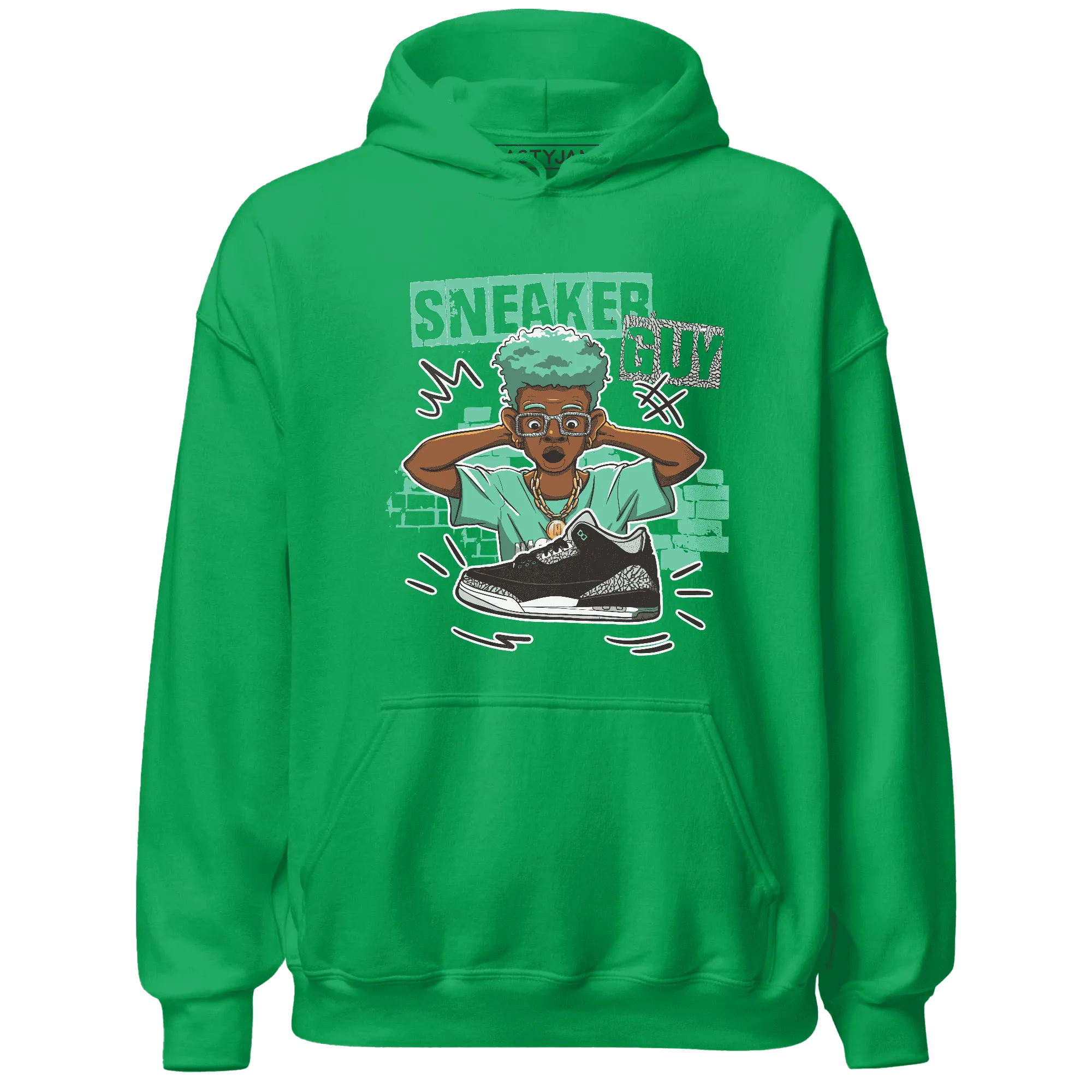 NastyJamz-Green-Glow-3s-Hoodie-Match-Sneaker-Guy-Collector