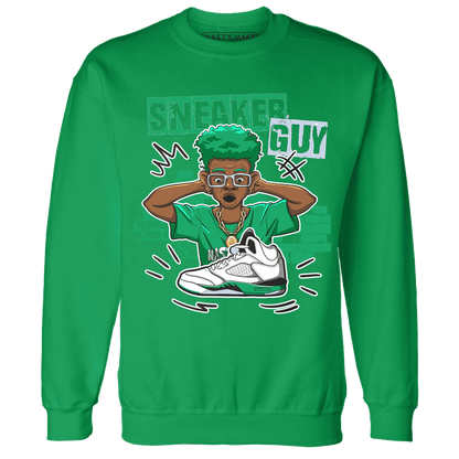 NastyJamz-Lucky-Green-5s-Sweatshirt-Match-Sneaker-Guy-Collector